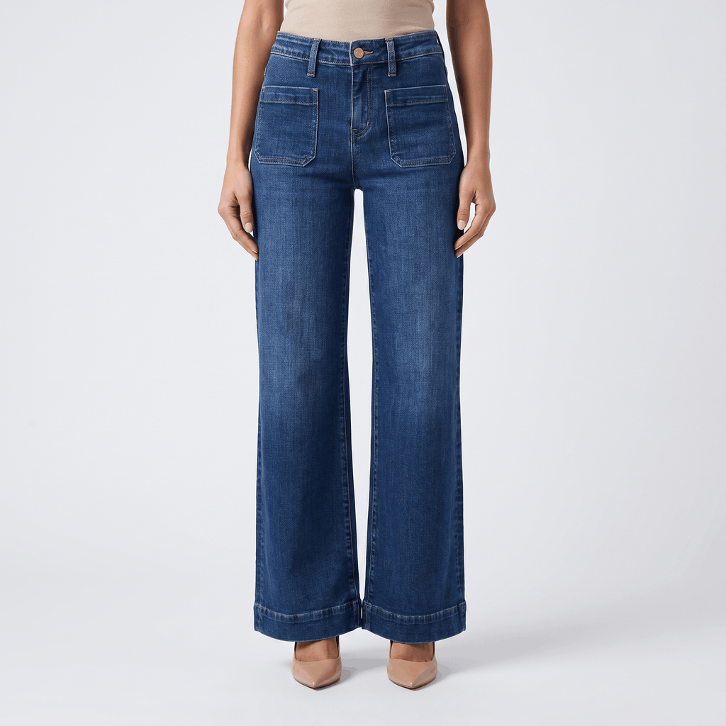 Madison High-Waisted Wide-Leg Jeans – Relaxed Denim Pants