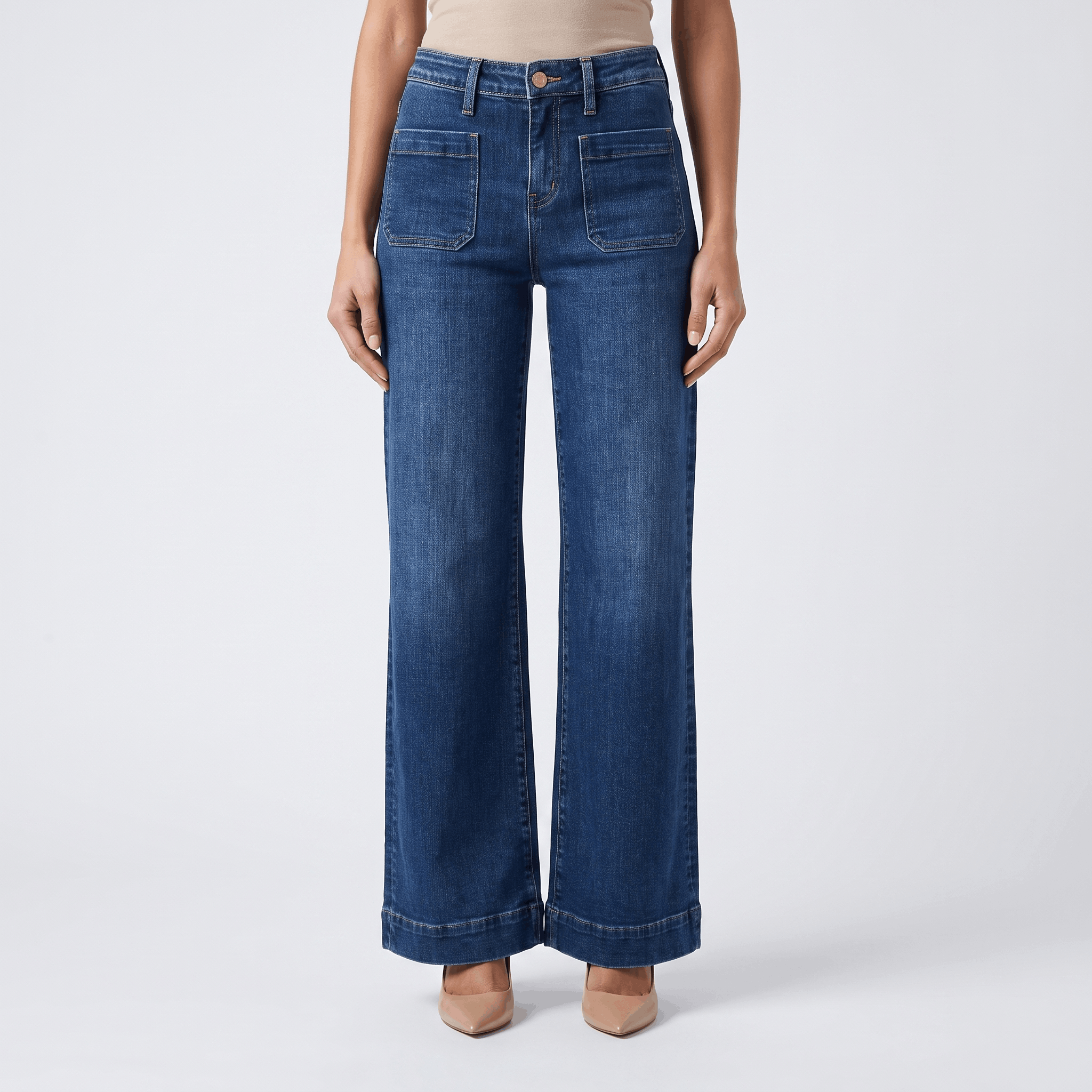 Madison High-Waisted Wide-Leg Jeans – Relaxed Denim Pants
