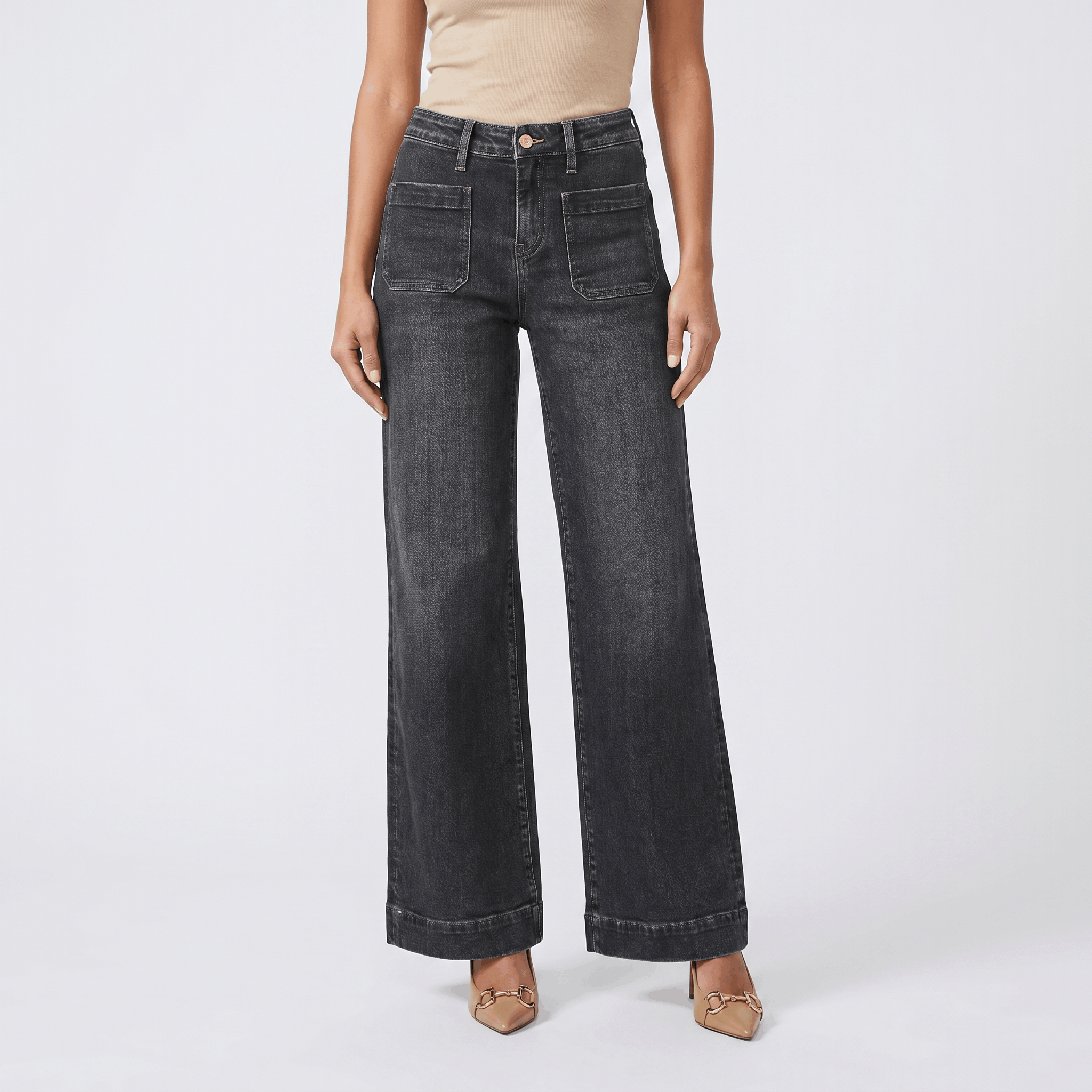 Madison High-Waisted Wide-Leg Jeans – Relaxed Denim Pants