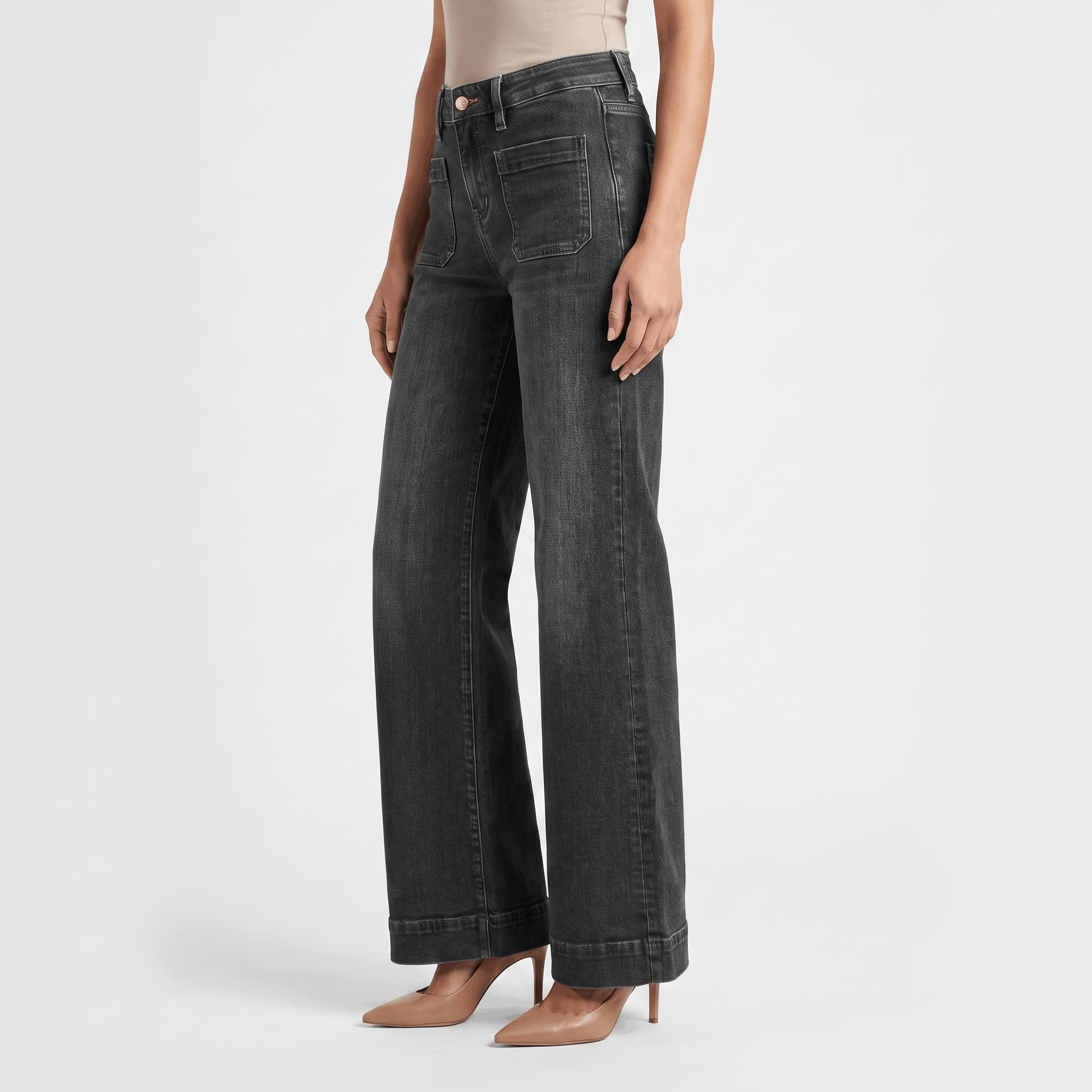 Madison High-Waisted Wide-Leg Jeans – Relaxed Denim Pants