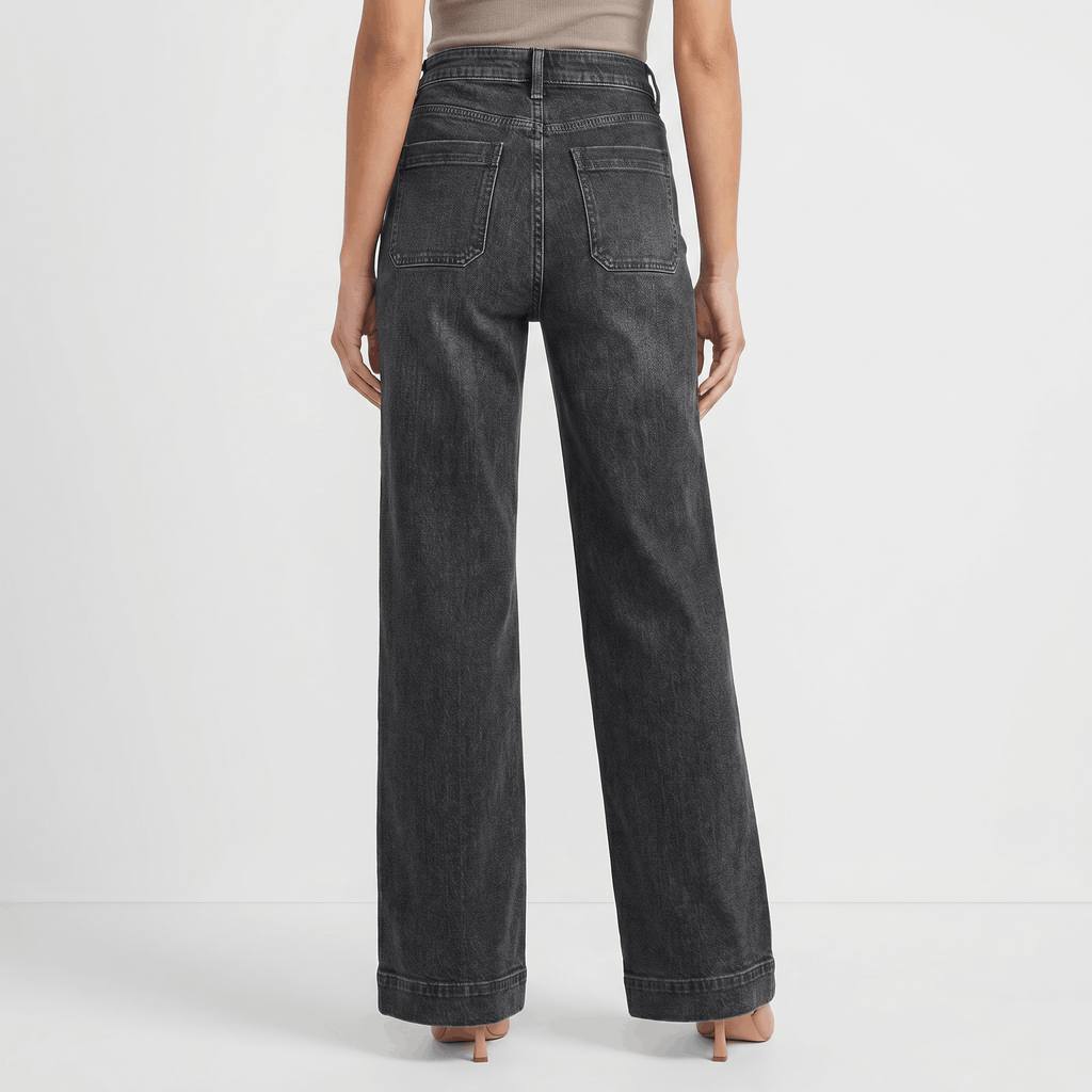Madison High-Waisted Wide-Leg Jeans – Relaxed Denim Pants