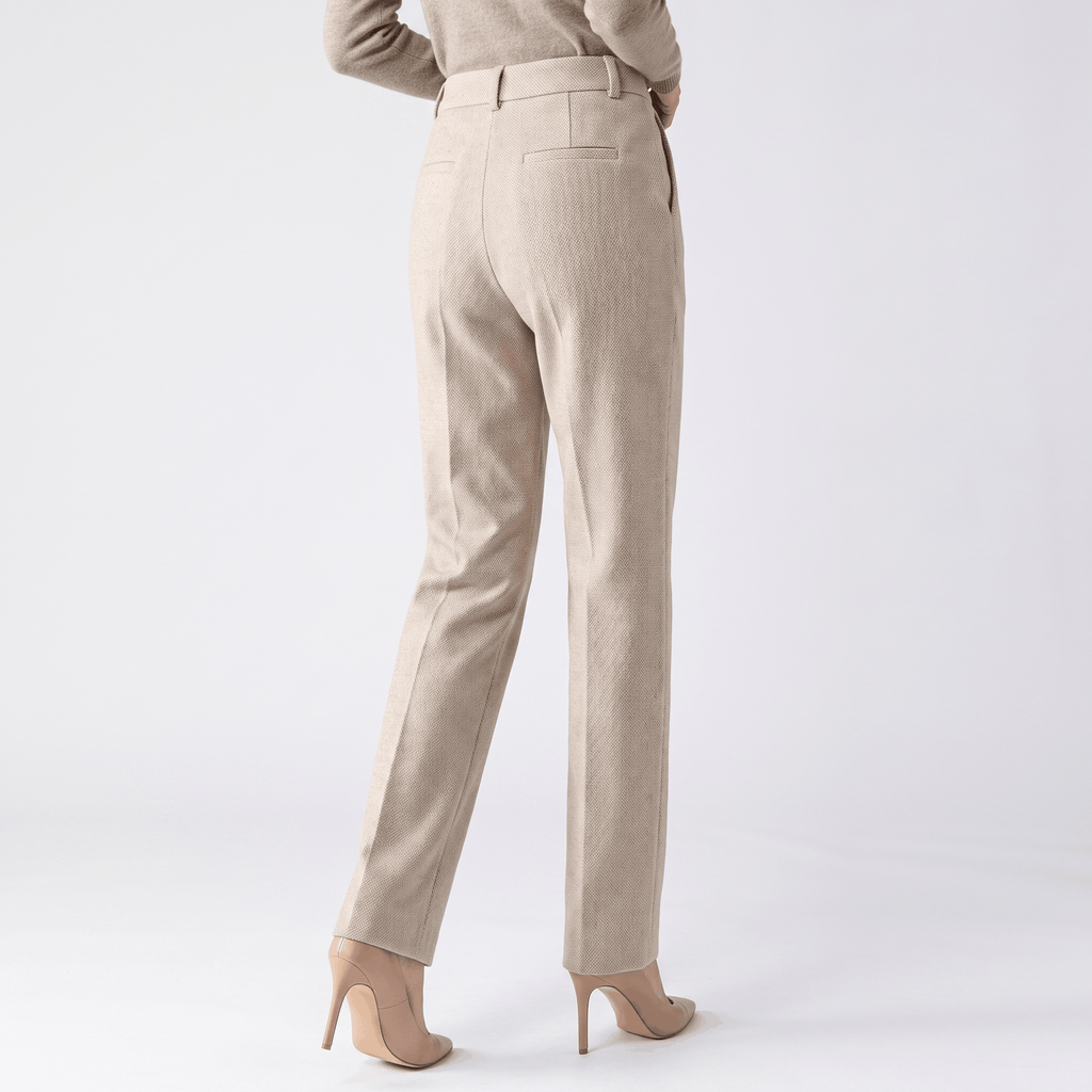 Vivienne Wool Blend Pants – High-Waisted Tailored Trousers