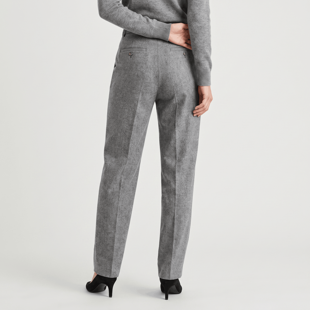 Vivienne Wool Blend Pants – High-Waisted Tailored Trousers