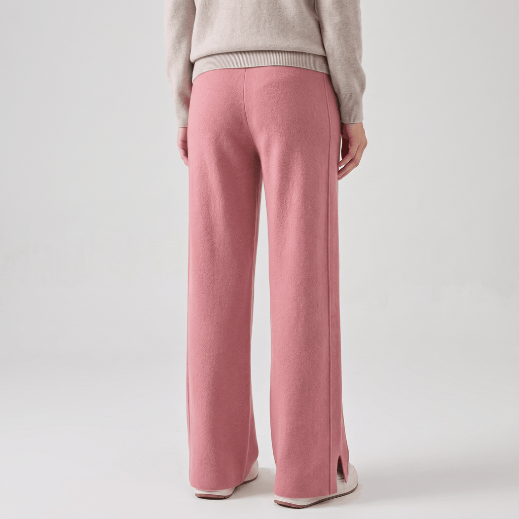 Naomi Merino Wool Sweatpants – Tailored Straight-Leg Pants