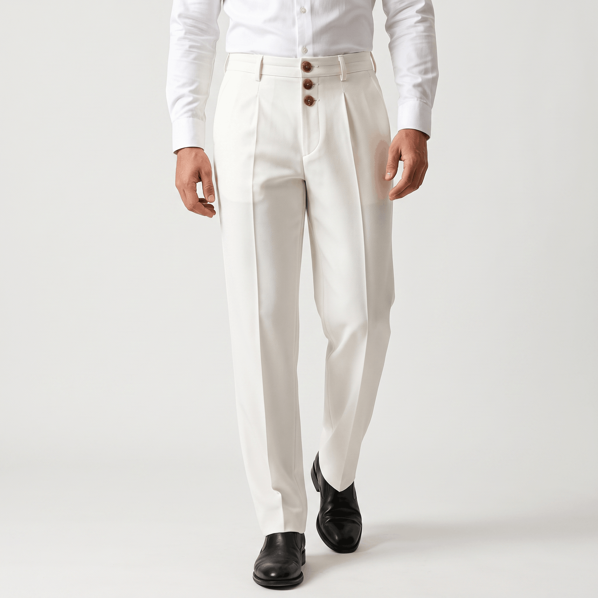 Jonas Wool Blend Pants – Relaxed Tailored Fit Trousers