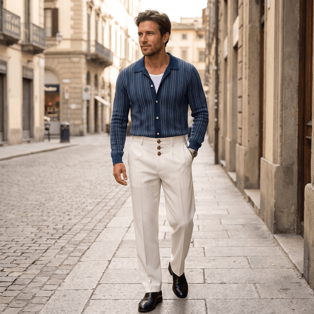 Jonas Wool Blend Pants – Relaxed Tailored Fit Trousers