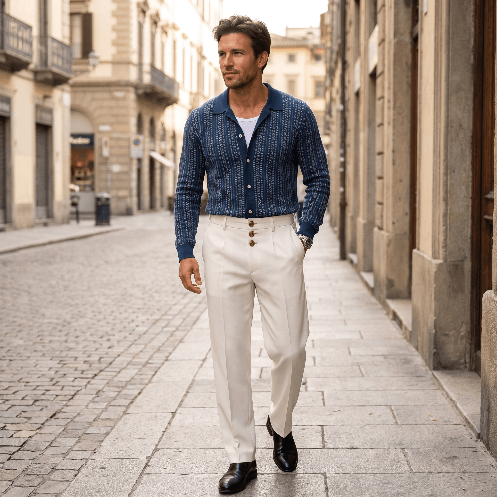 Jonas Wool Blend Pants – Relaxed Tailored Fit Trousers