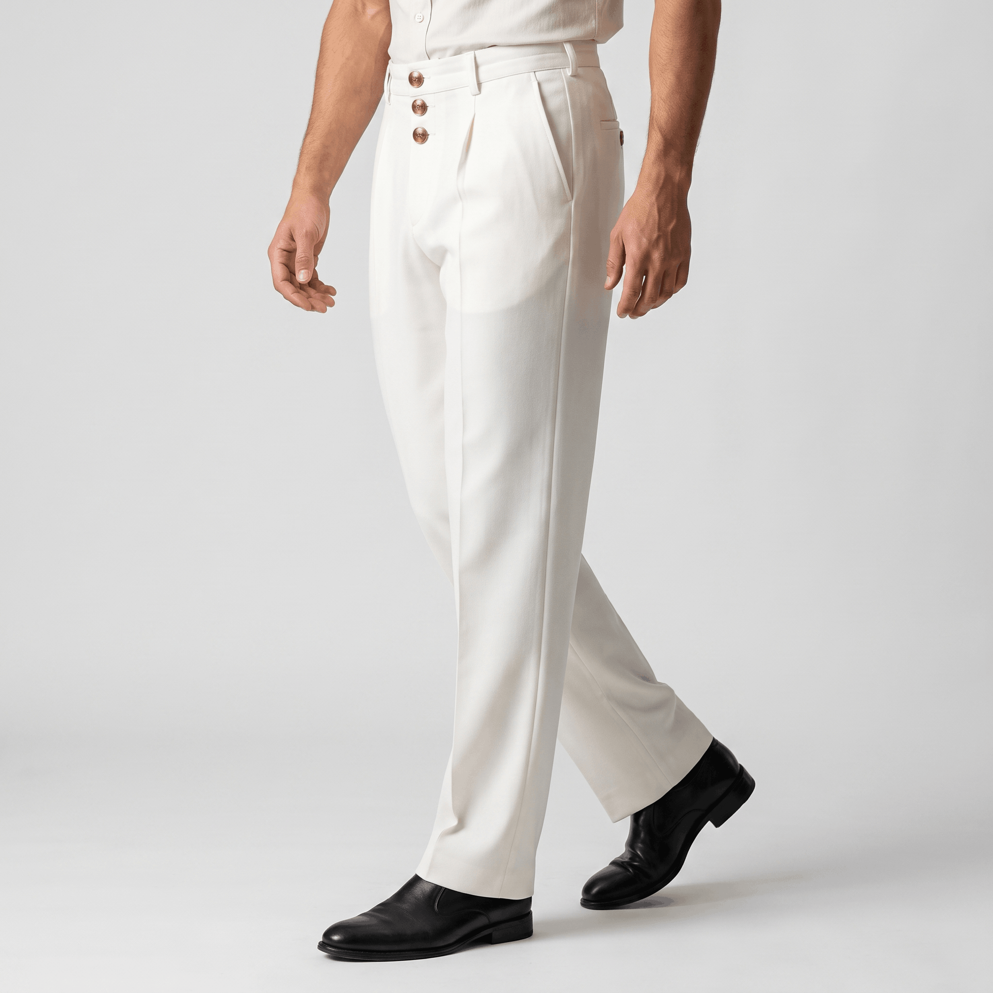 Jonas Wool Blend Pants – Relaxed Tailored Fit Trousers
