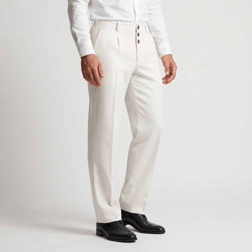 Jonas Wool Blend Pants – Relaxed Tailored Fit Trousers