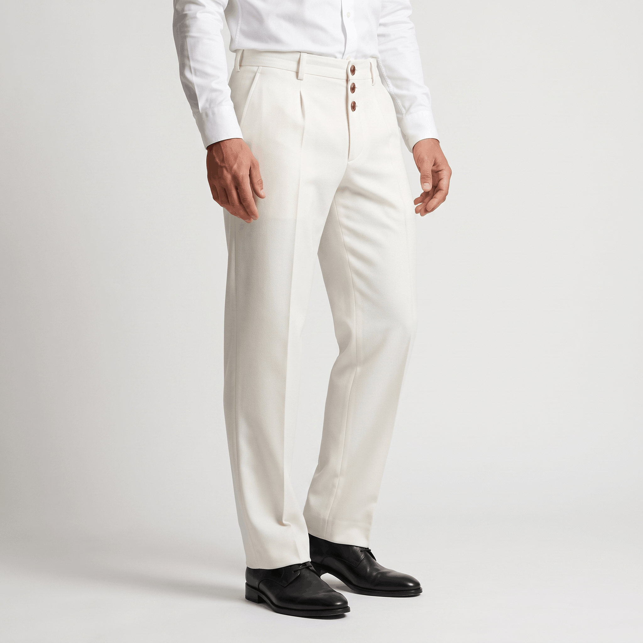 Jonas Wool Blend Pants – Relaxed Tailored Fit Trousers