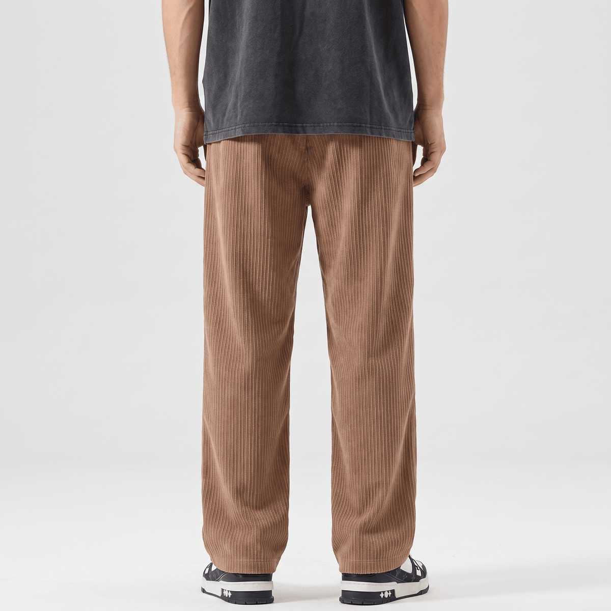 Justin Corduroy Pants – Relaxed Wide-Leg Fit Trousers