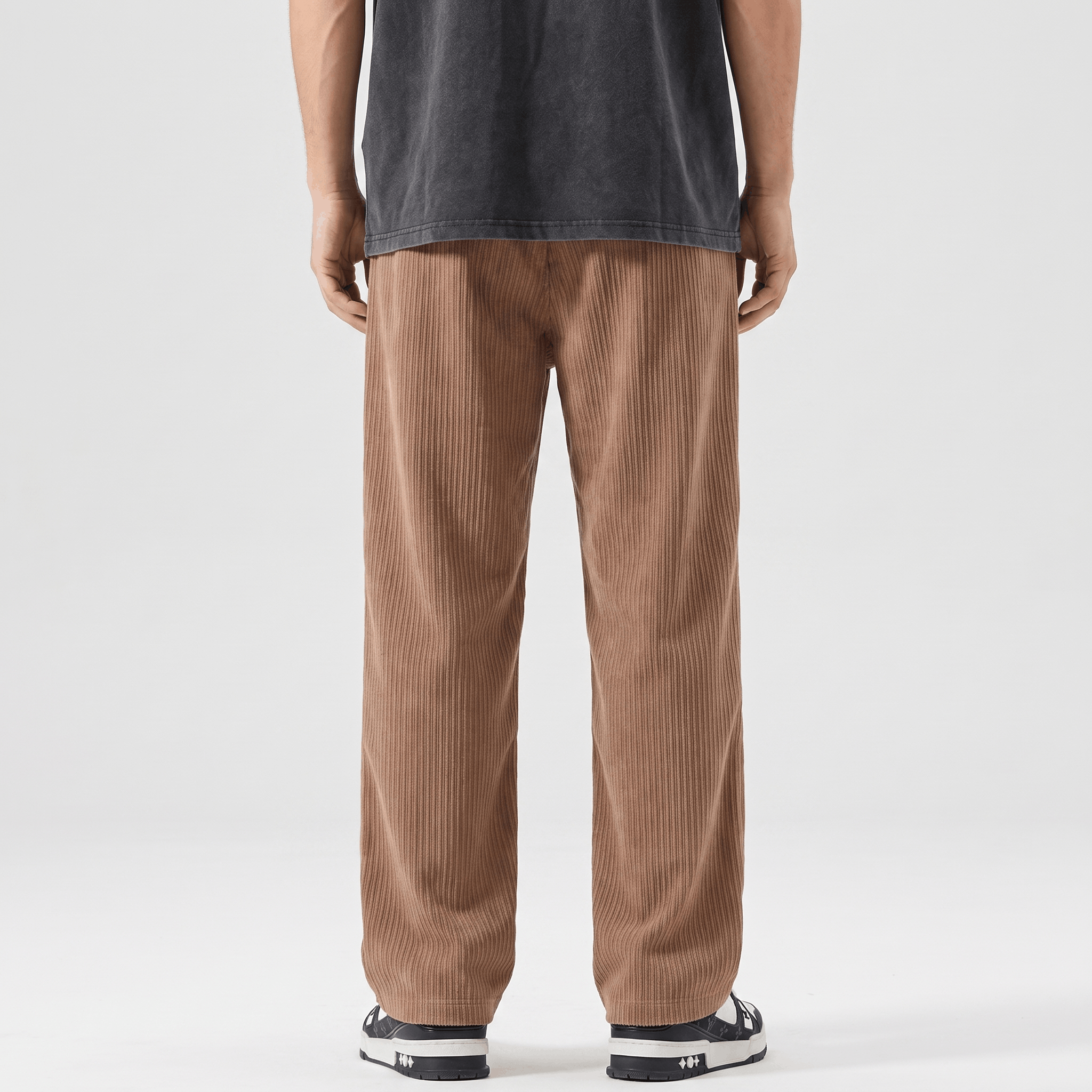 Justin Corduroy Pants – Relaxed Wide-Leg Fit Trousers