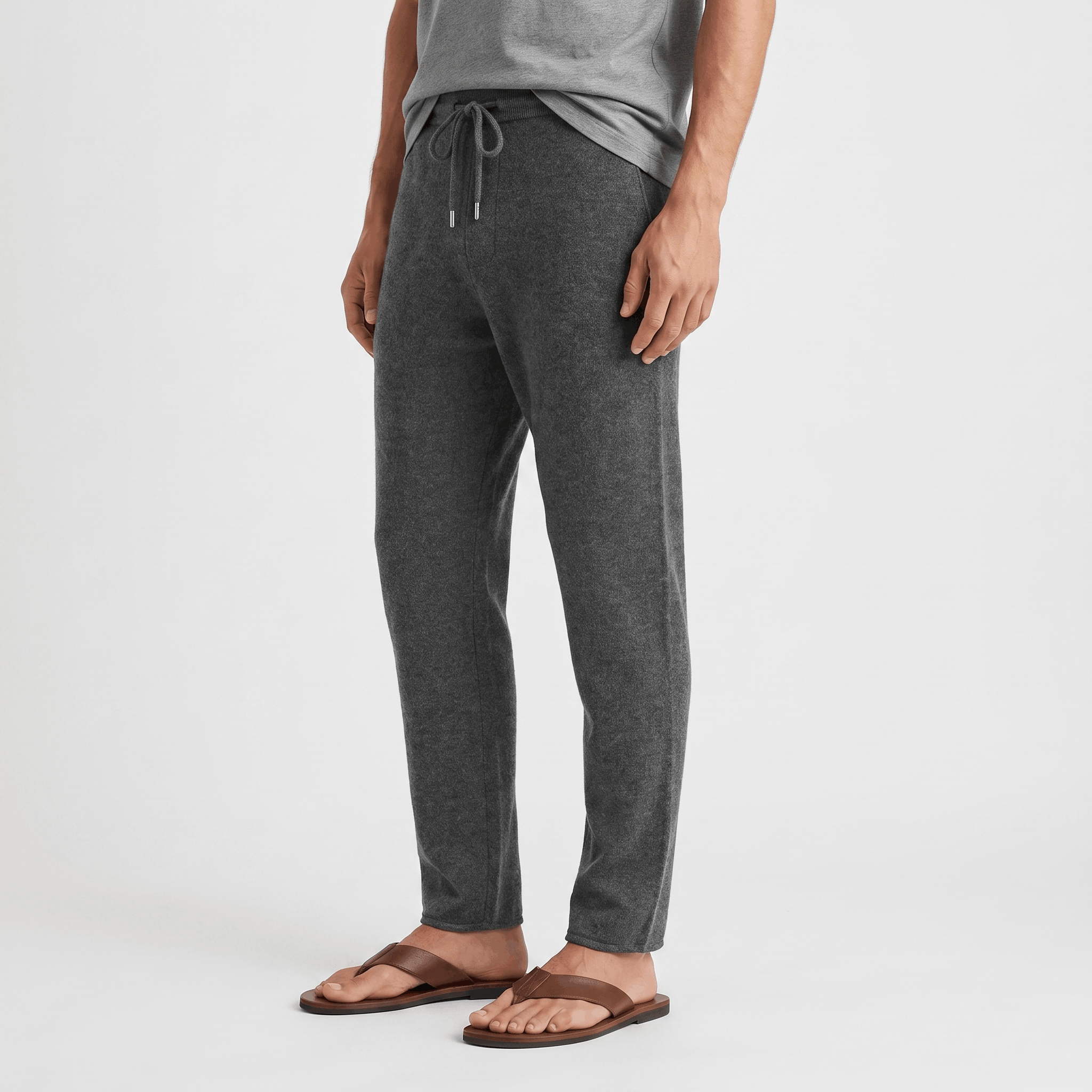 Dominic Merino Wool Lounge Pants – Relaxed Tapered Fit