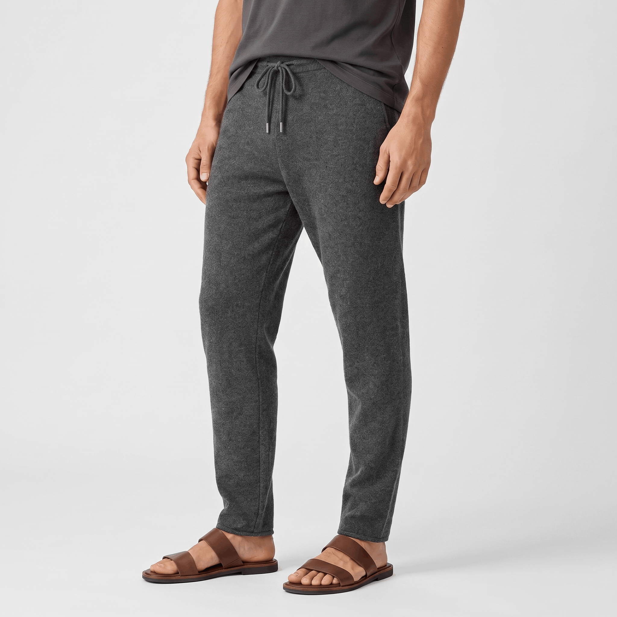 Dominic Merino Wool Lounge Pants – Relaxed Tapered Fit