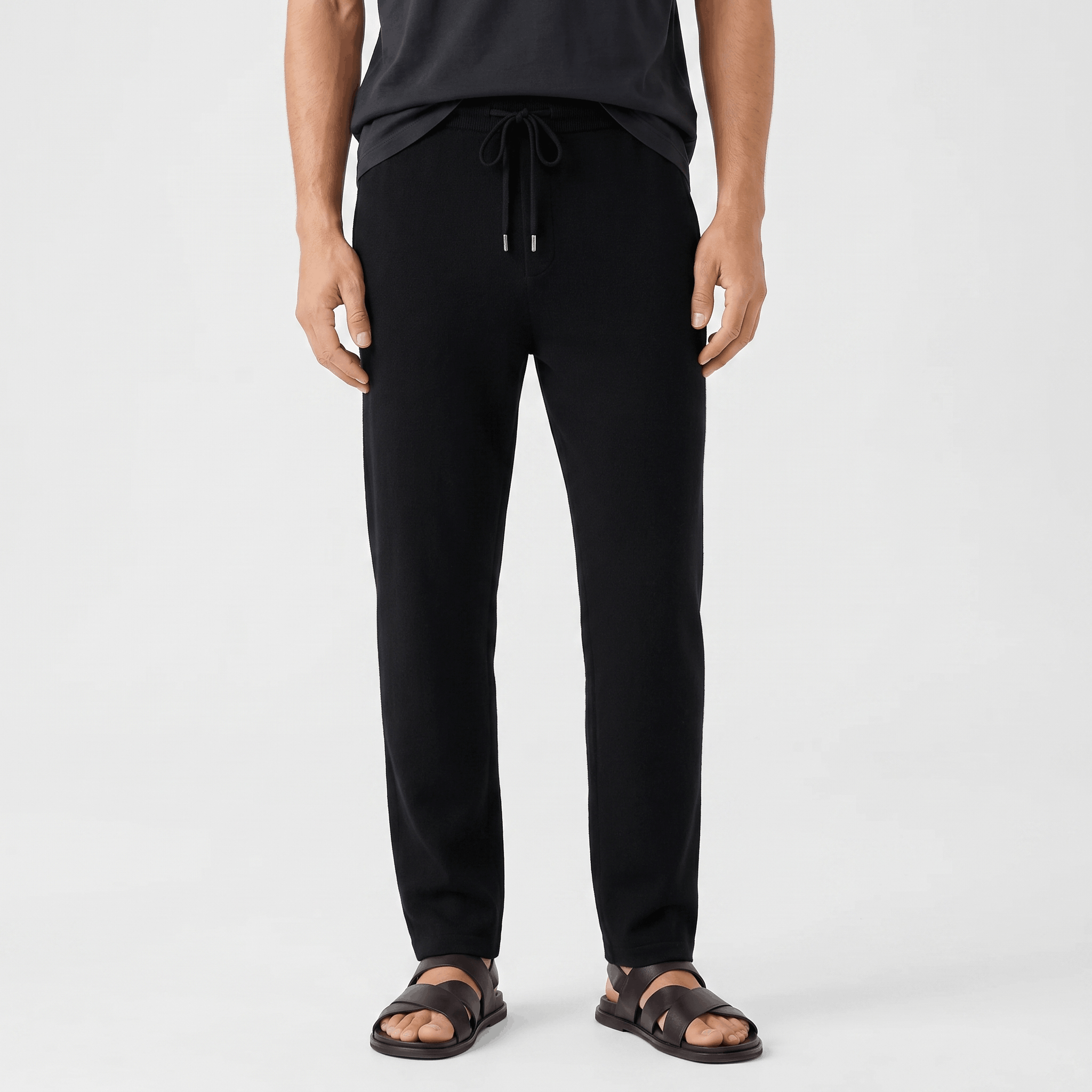 Dominic Merino Wool Lounge Pants – Relaxed Tapered Fit