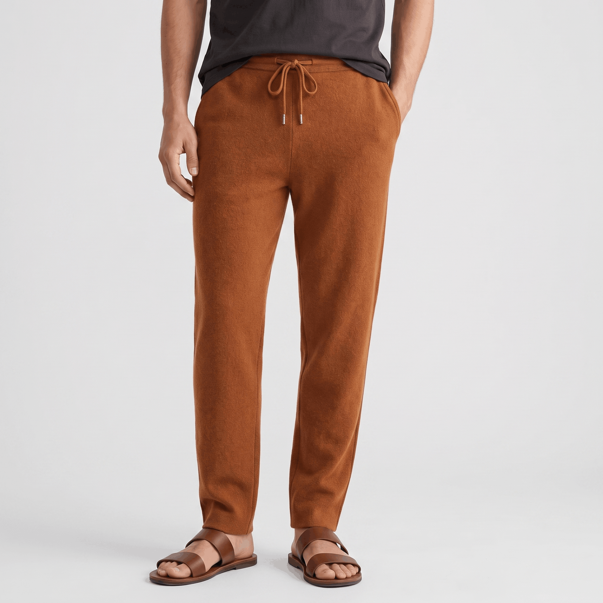 Dominic Merino Wool Lounge Pants – Relaxed Tapered Fit