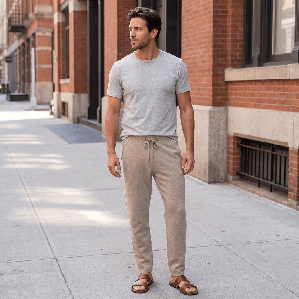 Dominic Merino Wool Lounge Pants – Relaxed Tapered Fit