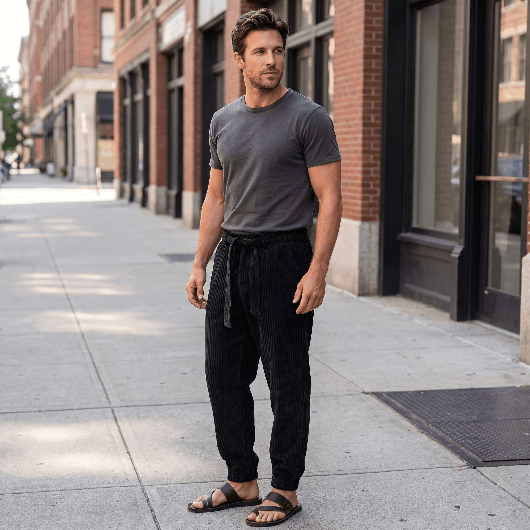 Hudson Fleece-Lined Corduroy Joggers – Cozy Fit Tapered Pants