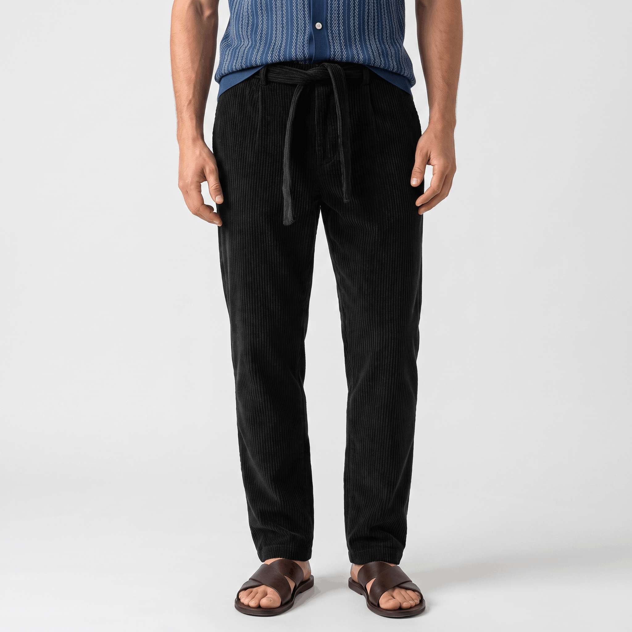 Hudson Fleece-Lined Corduroy Joggers – Cozy Fit Tapered Pants