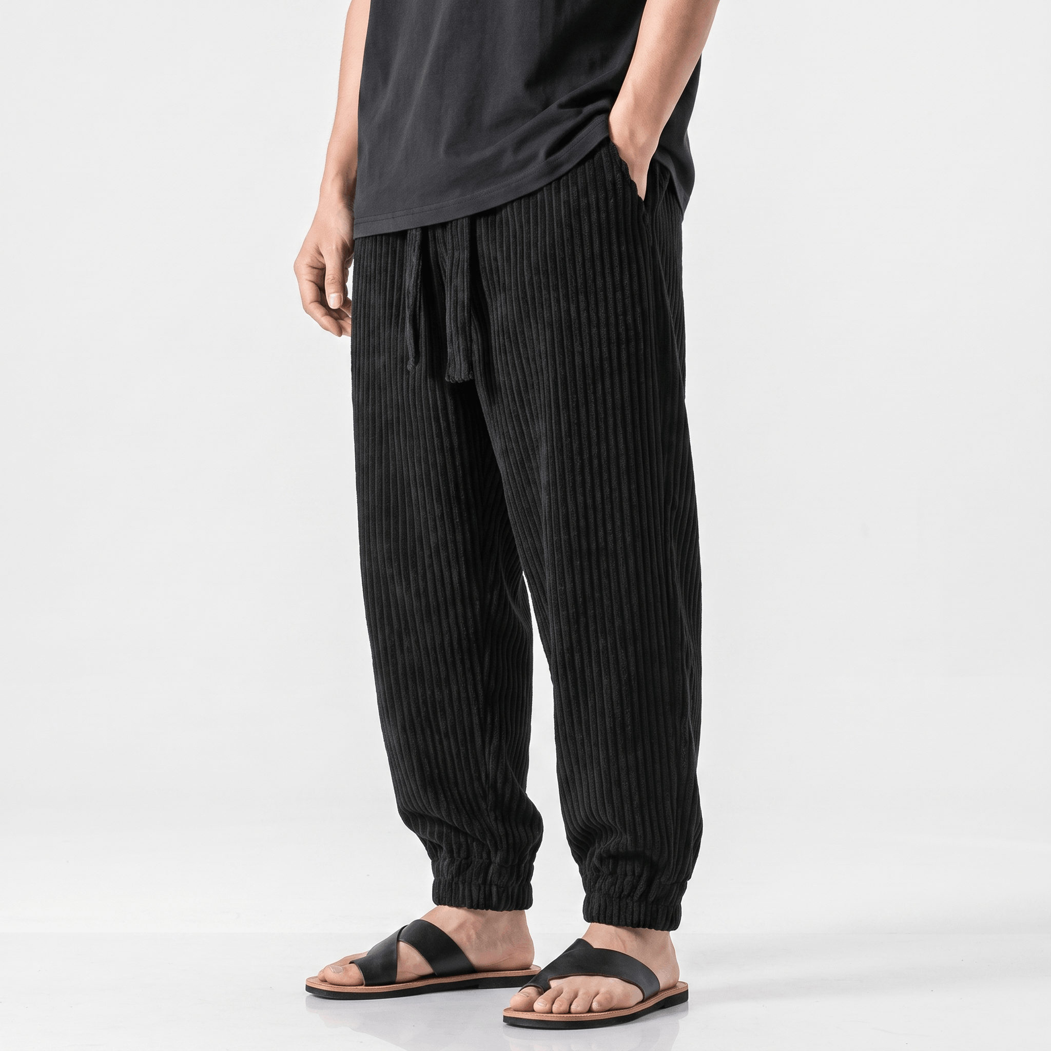 Hudson Fleece-Lined Corduroy Joggers – Cozy Fit Tapered Pants