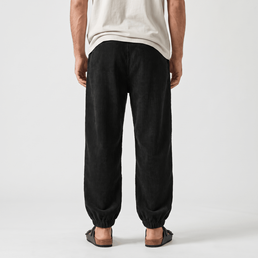 Hudson Fleece-Lined Corduroy Joggers – Cozy Fit Tapered Pants