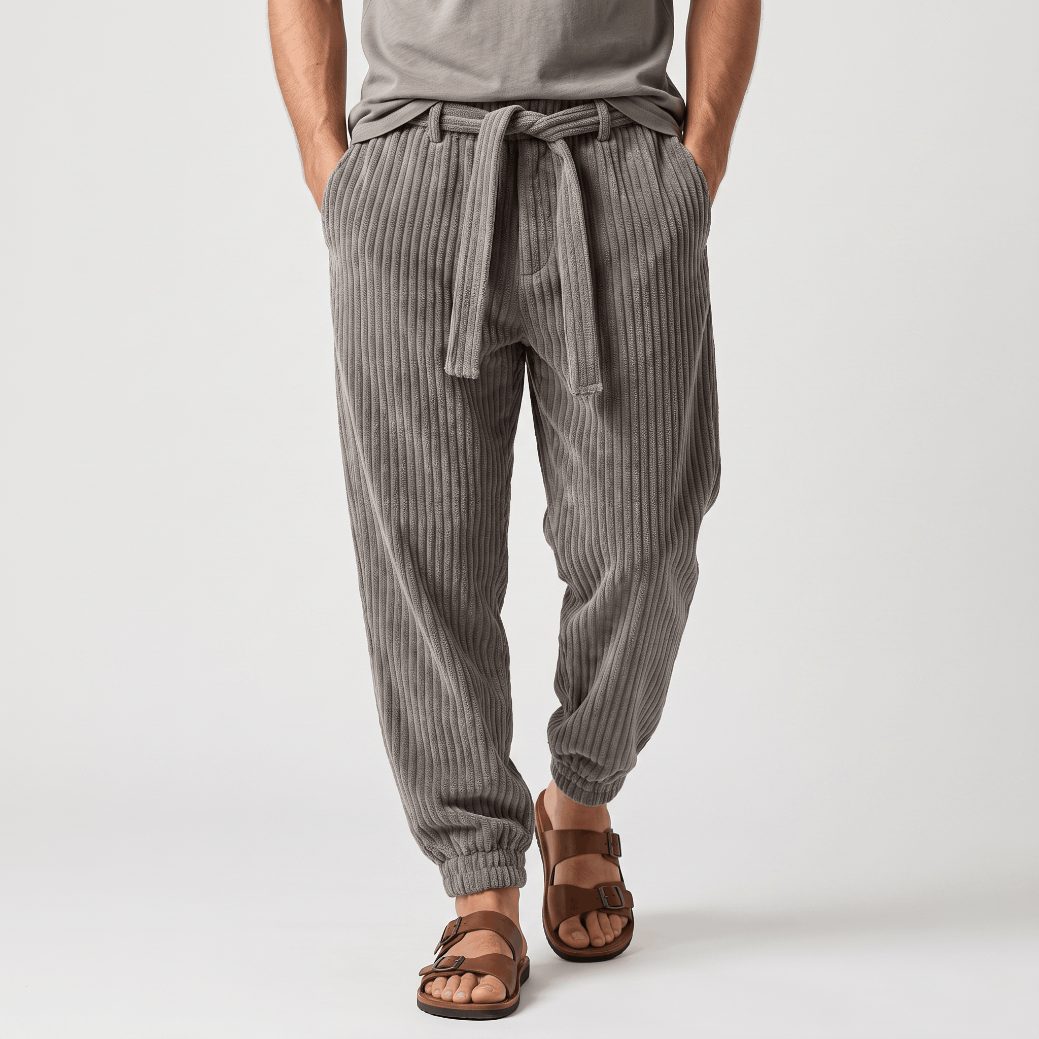 Hudson Fleece-Lined Corduroy Joggers – Cozy Fit Tapered Pants