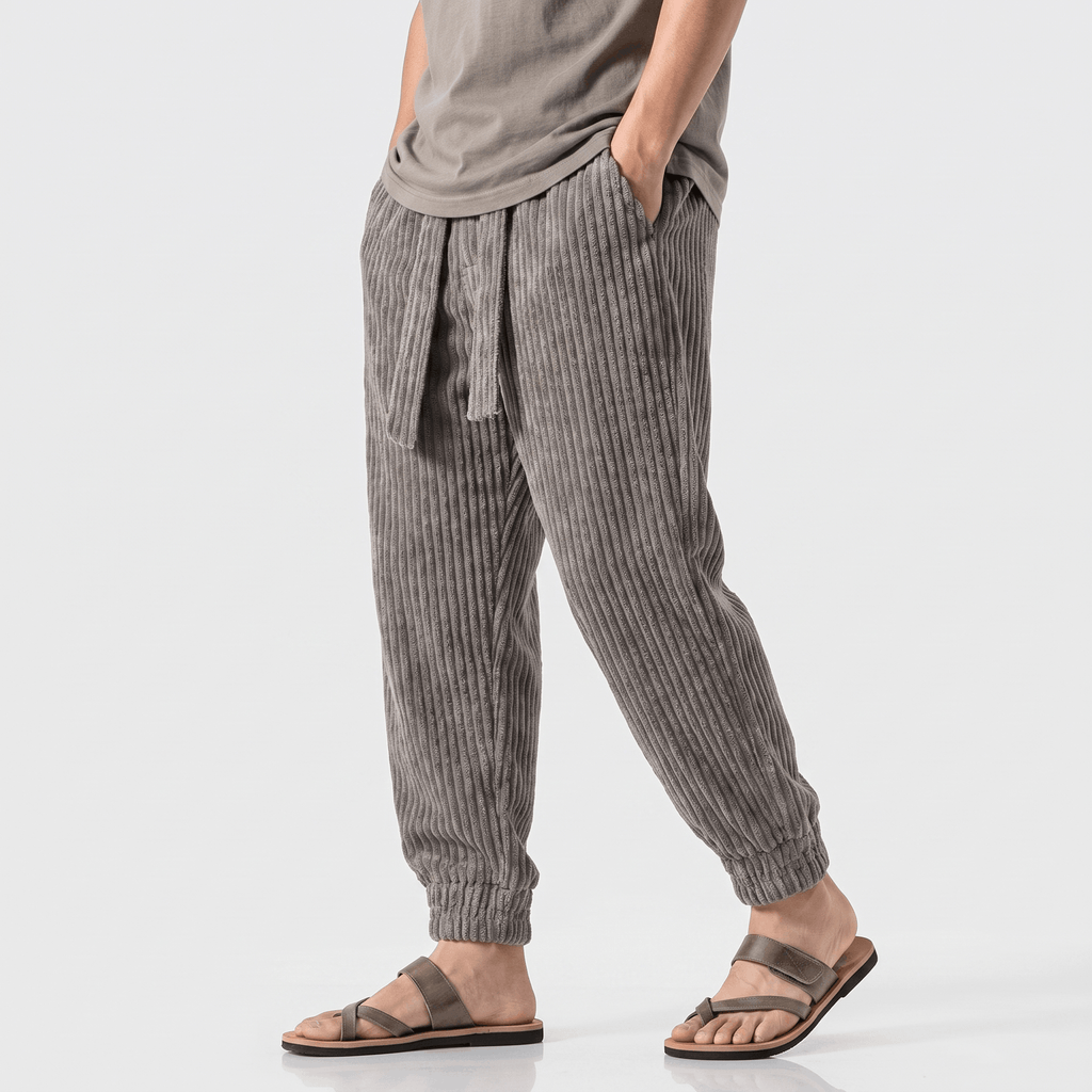 Hudson Fleece-Lined Corduroy Joggers – Cozy Fit Tapered Pants