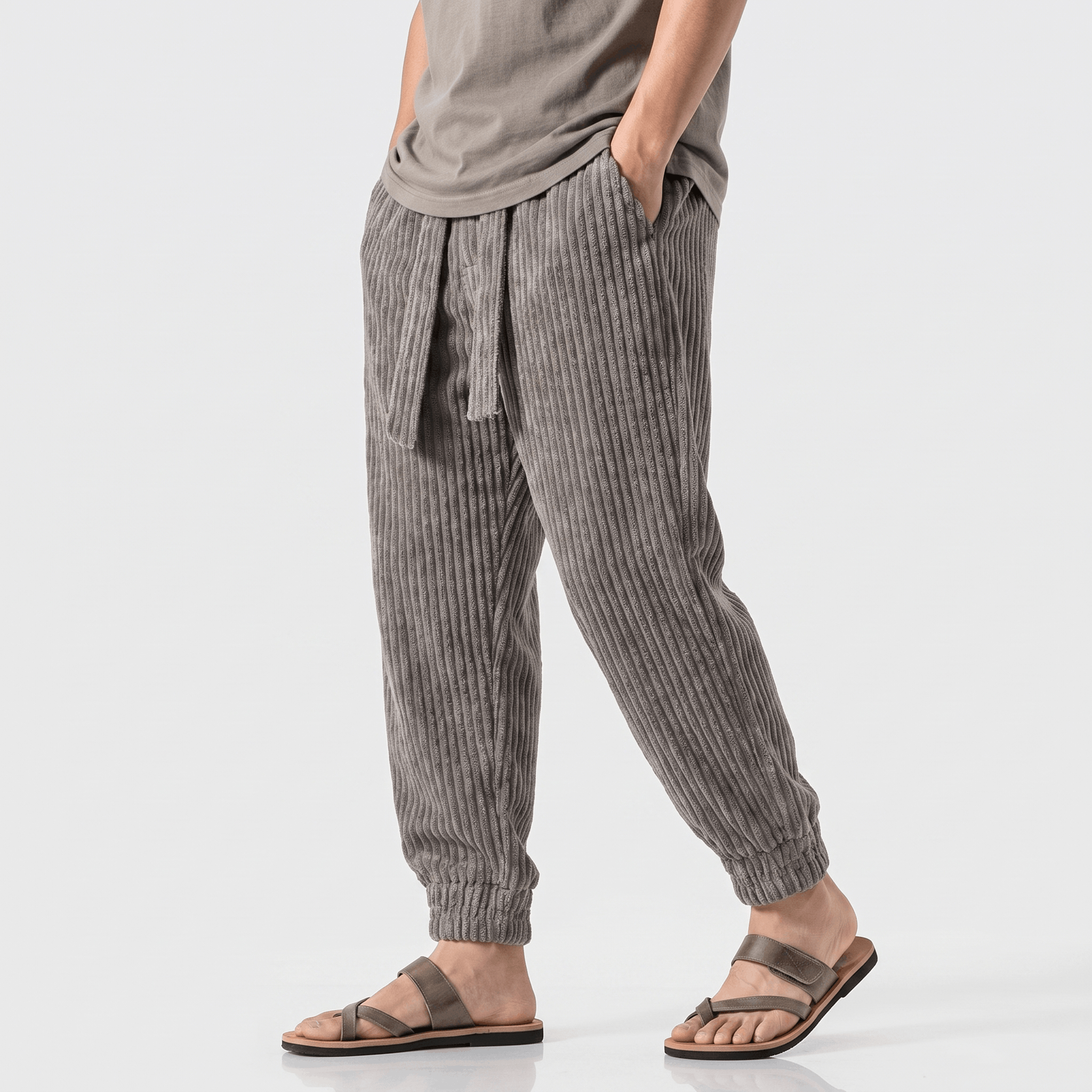 Hudson Fleece-Lined Corduroy Joggers – Cozy Fit Tapered Pants