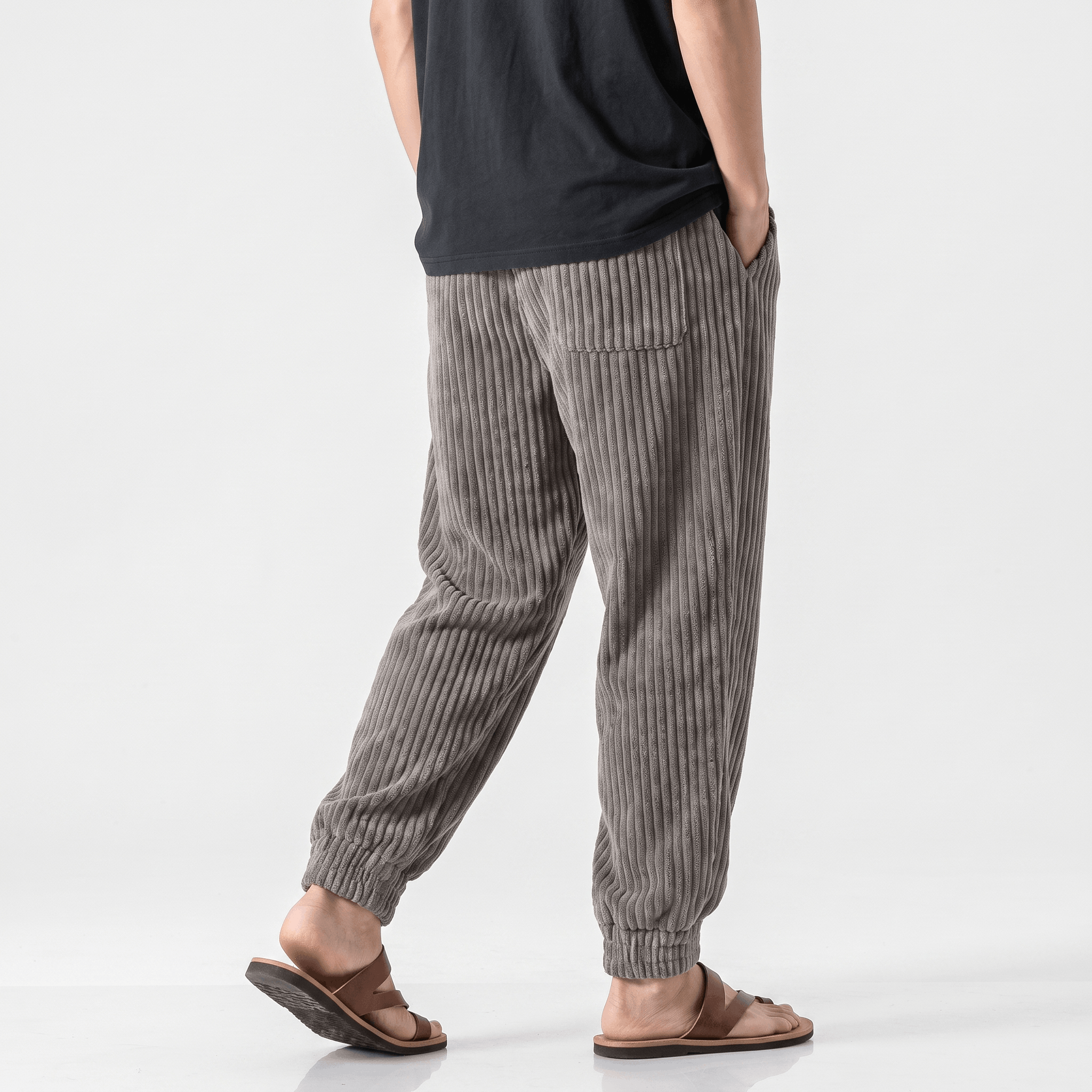 Hudson Fleece-Lined Corduroy Joggers – Cozy Fit Tapered Pants