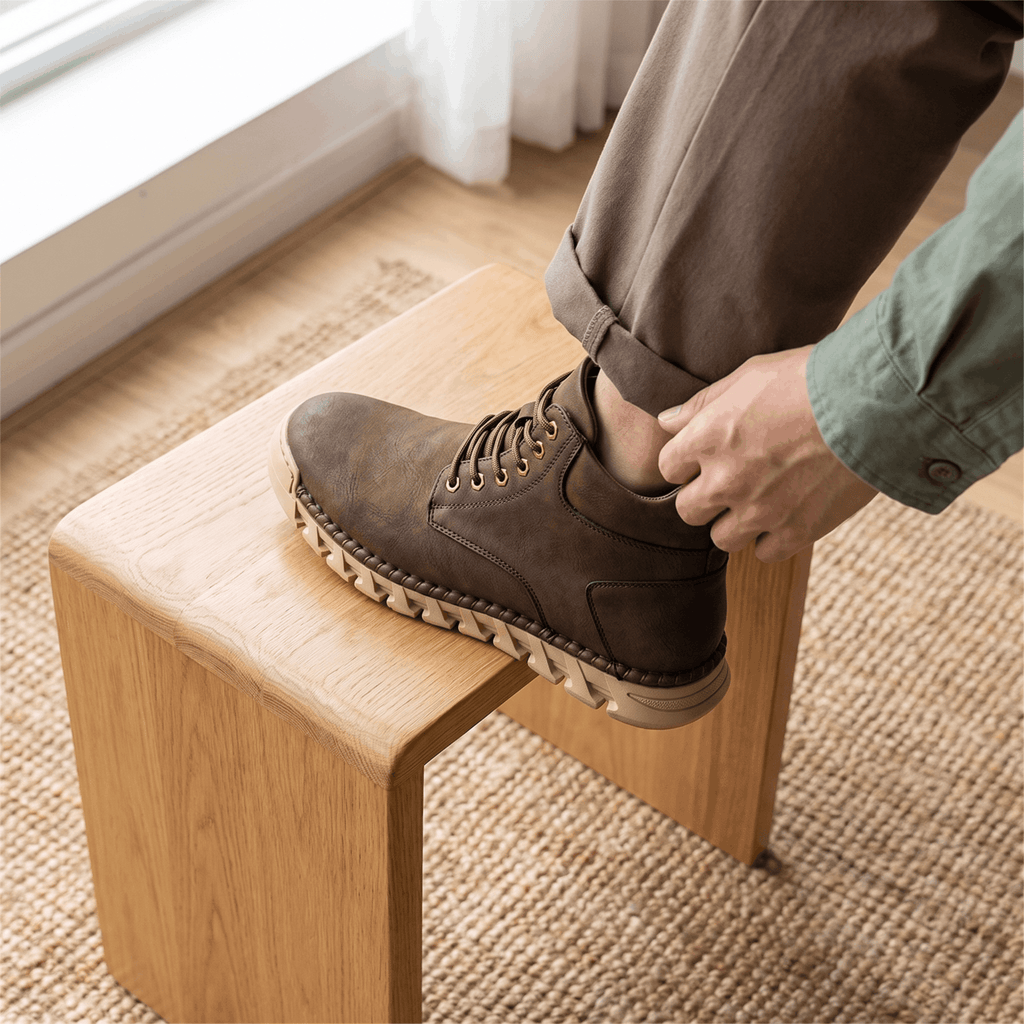 Flavio Leather Ankle Boots – Handcrafted Cushioned Comfort Footwear