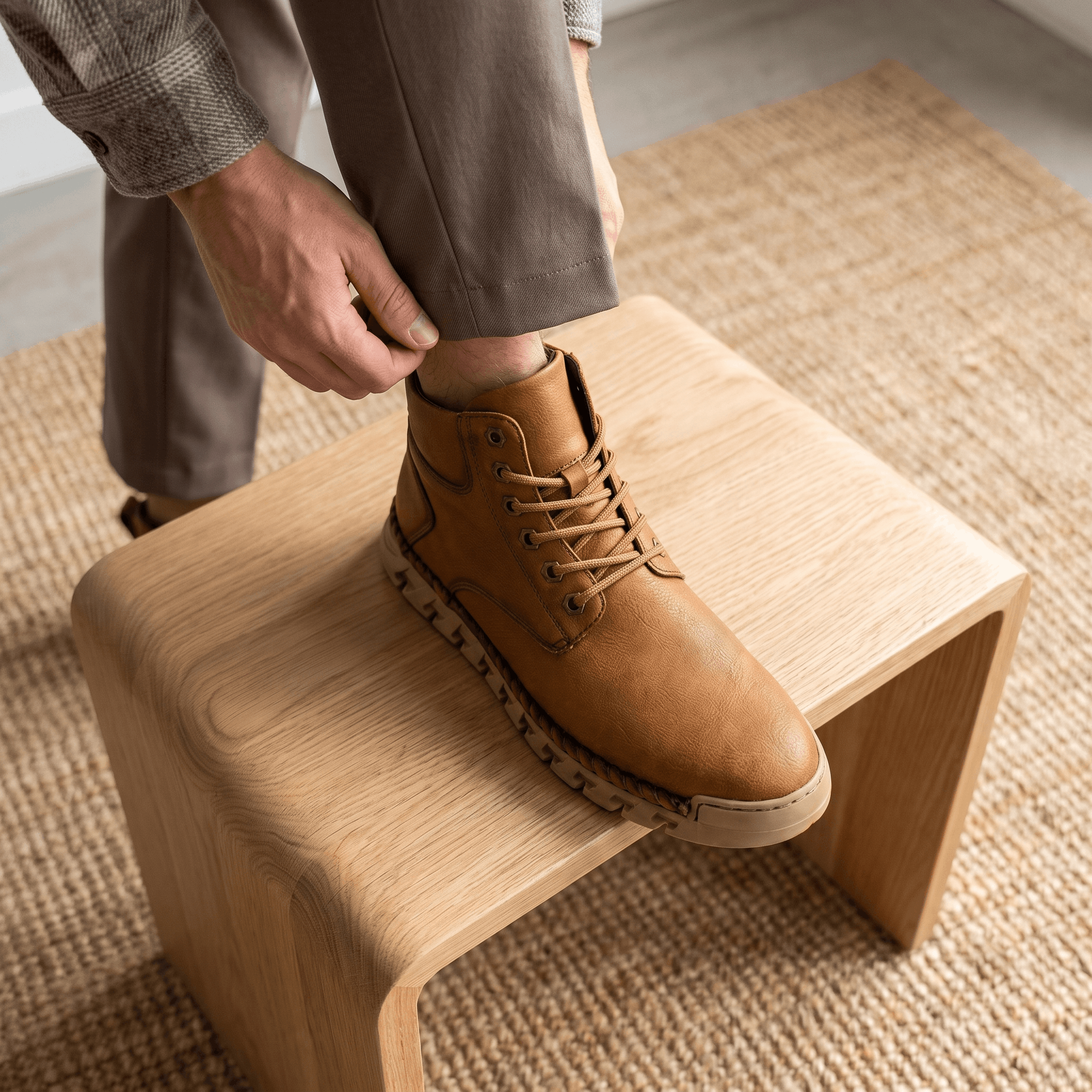 Flavio Leather Ankle Boots – Handcrafted Cushioned Comfort Footwear