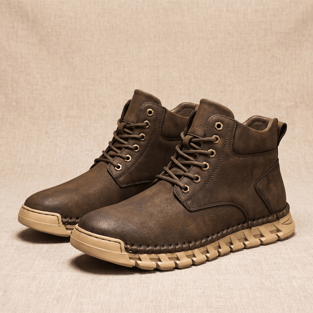 Flavio Leather Ankle Boots – Handcrafted Cushioned Comfort Footwear