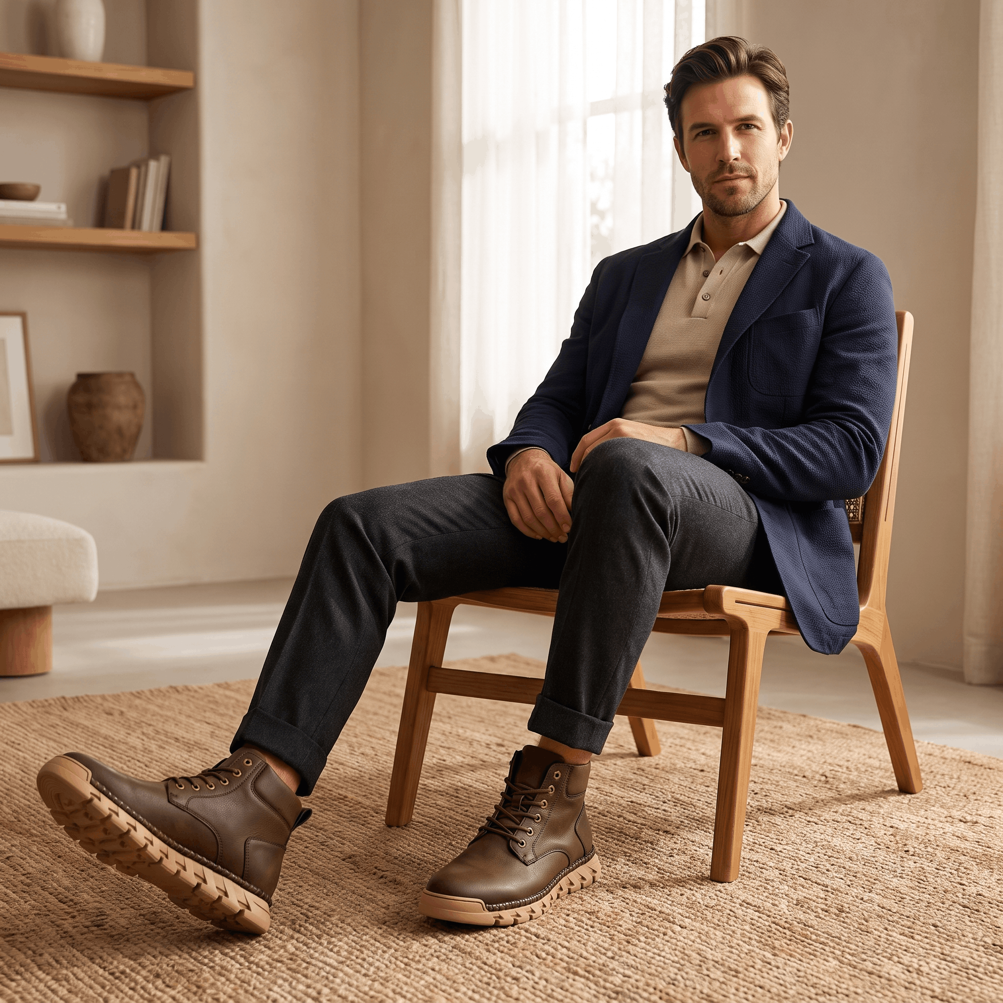 Flavio Leather Ankle Boots – Handcrafted Cushioned Comfort Footwear