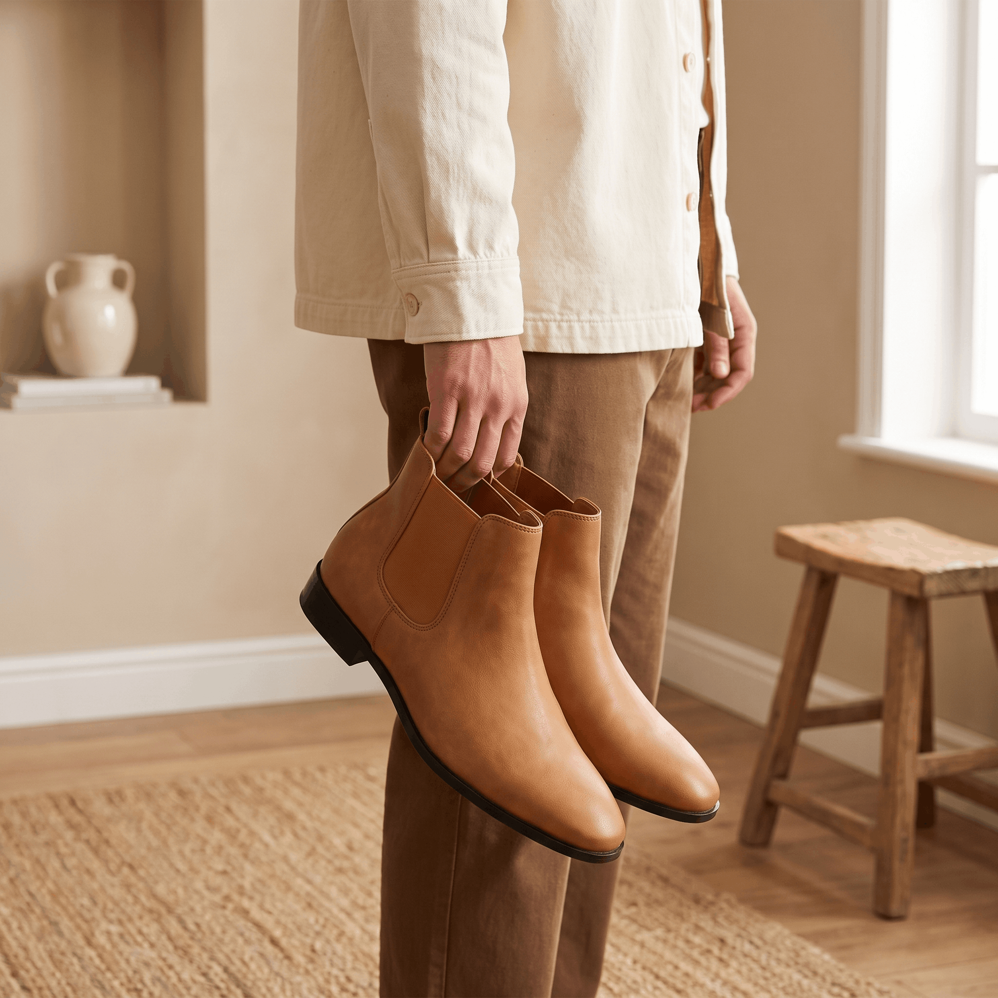 Clinton Chelsea Boots – Elastic Panel Cushioned Pull-Tab Ankle Boots