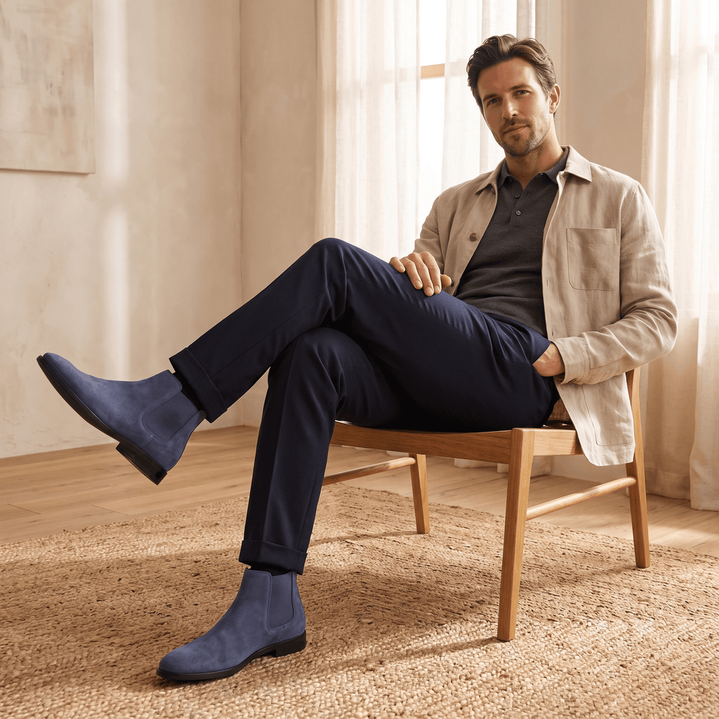 Clinton Chelsea Boots – Elastic Panel Cushioned Pull-Tab Ankle Boots