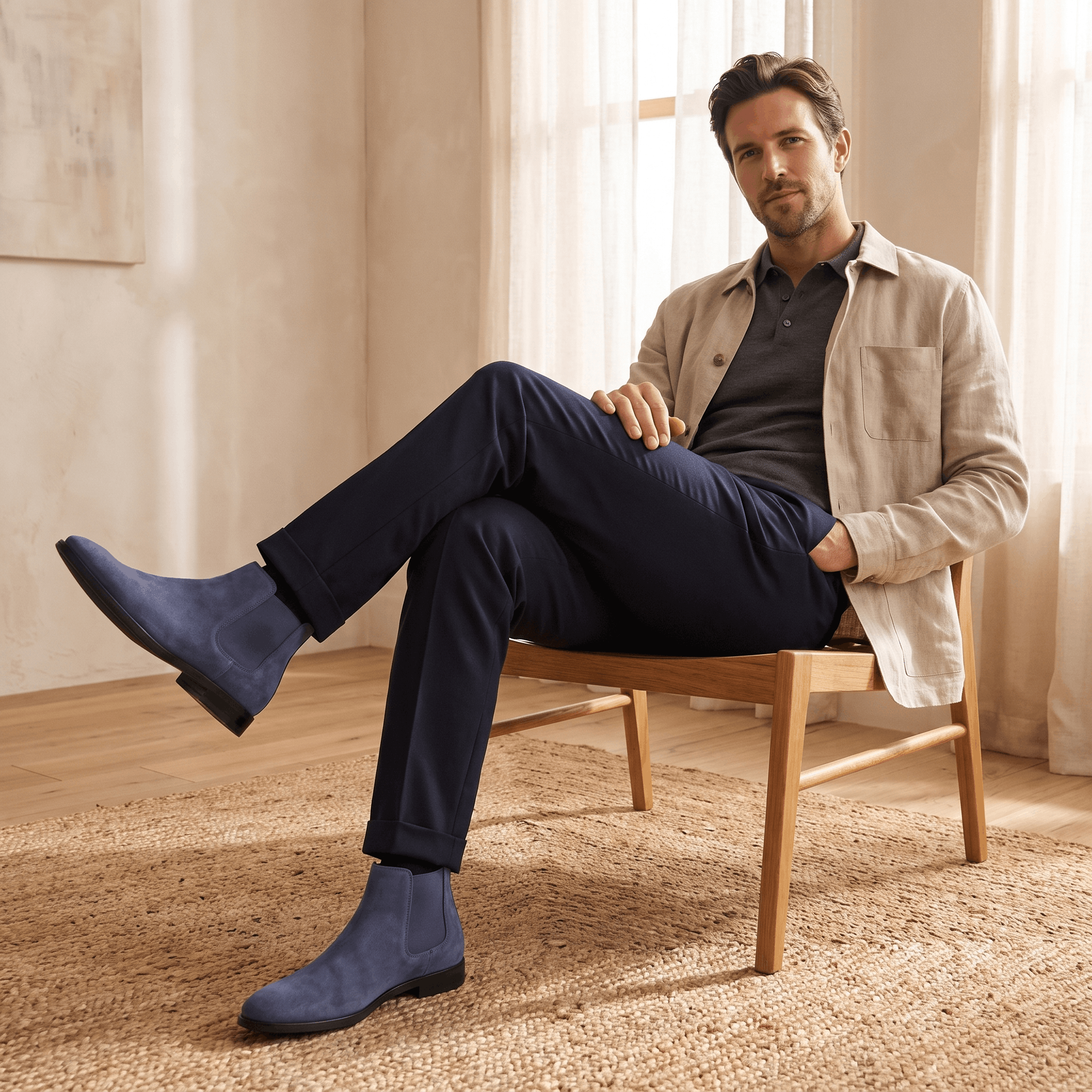 Clinton Chelsea Boots – Elastic Panel Cushioned Pull-Tab Ankle Boots