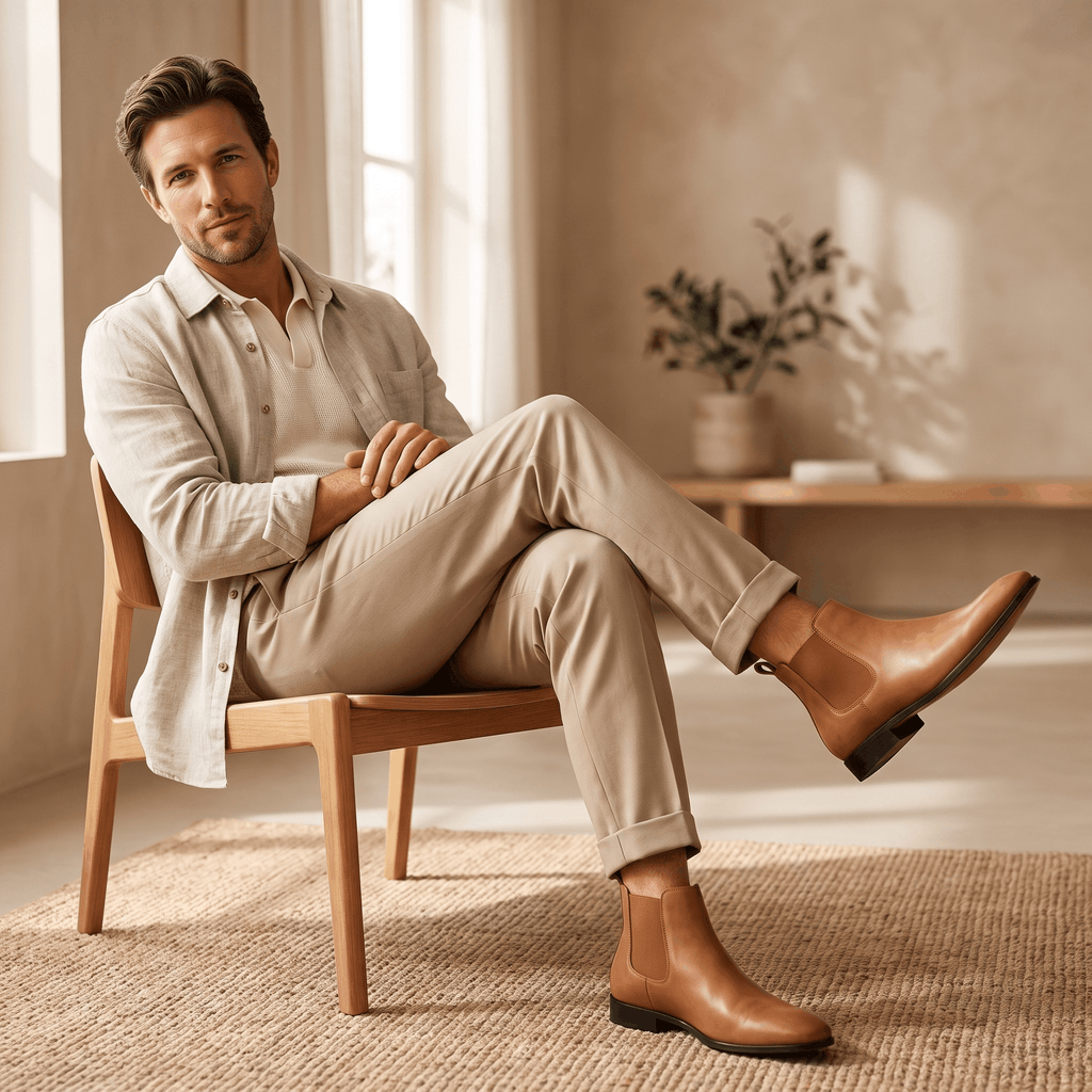 Clinton Chelsea Boots – Elastic Panel Cushioned Pull-Tab Ankle Boots