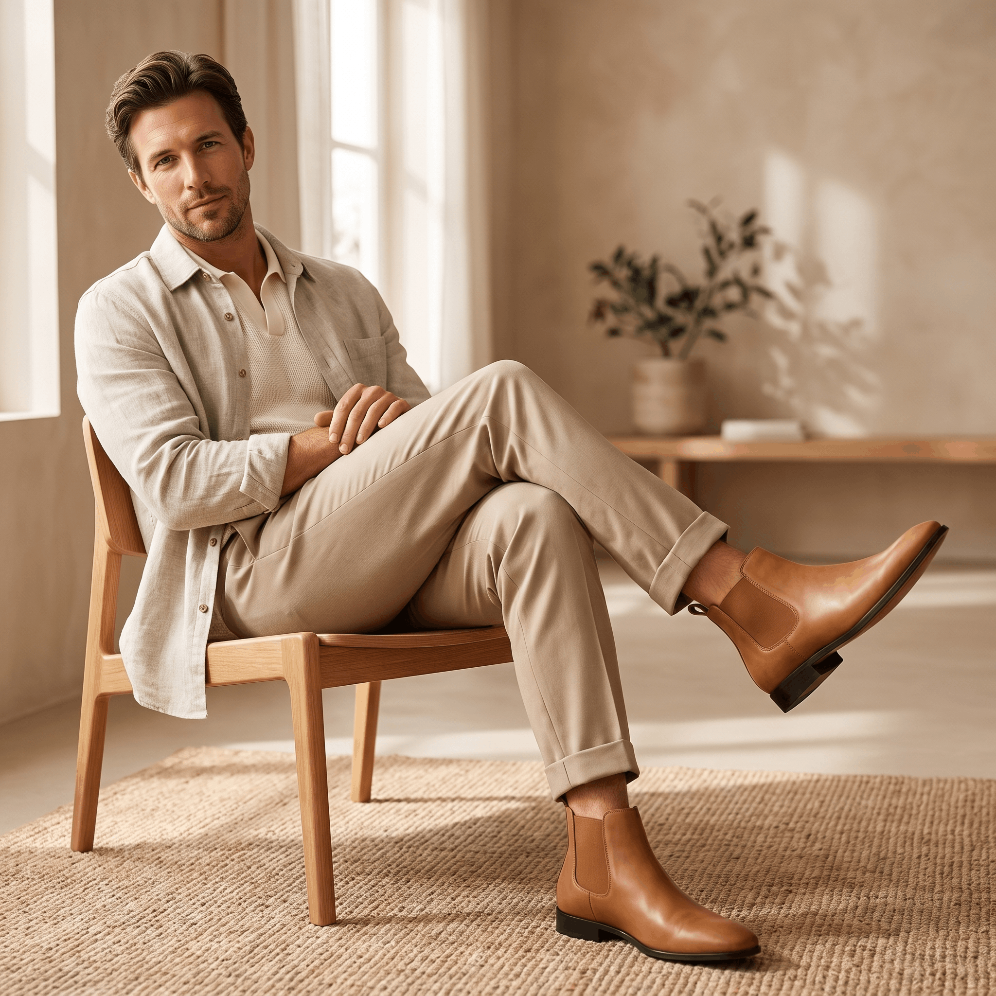 Clinton Chelsea Boots – Elastic Panel Cushioned Pull-Tab Ankle Boots