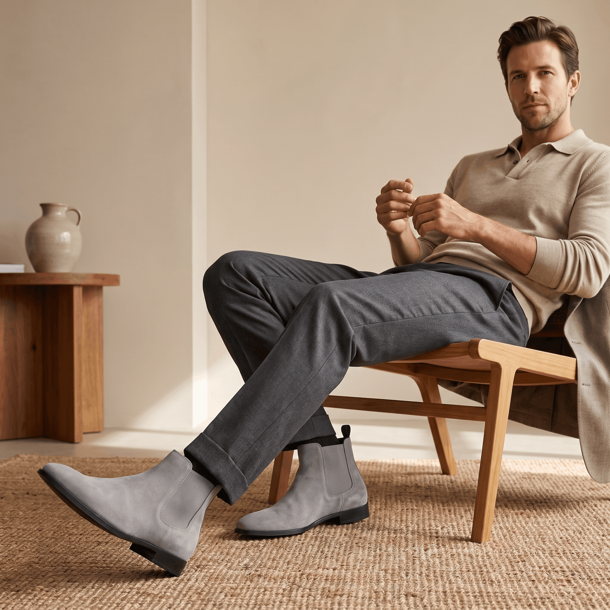 Clinton Chelsea Boots – Elastic Panel Cushioned Pull-Tab Ankle Boots