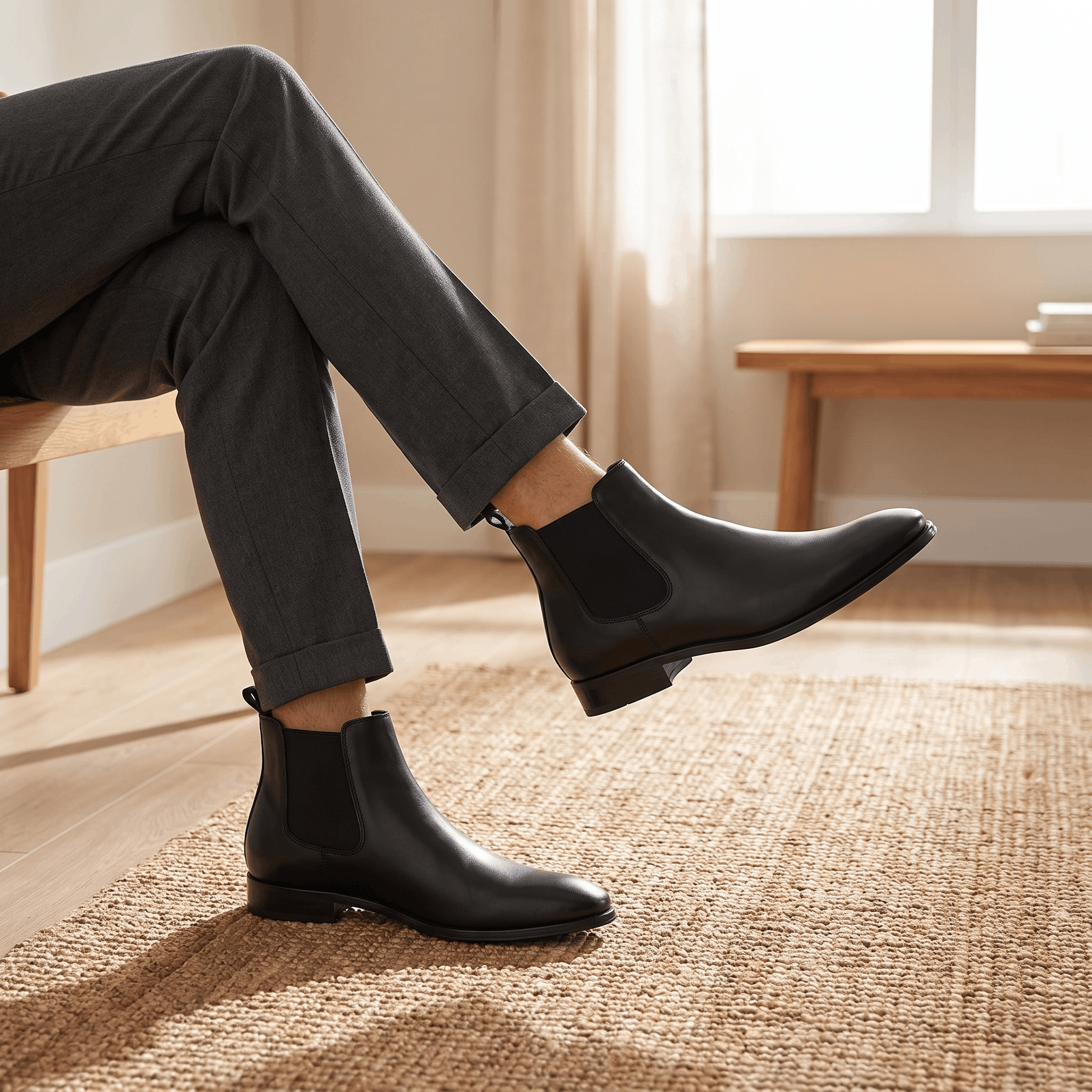Clinton Chelsea Boots – Elastic Panel Cushioned Pull-Tab Ankle Boots