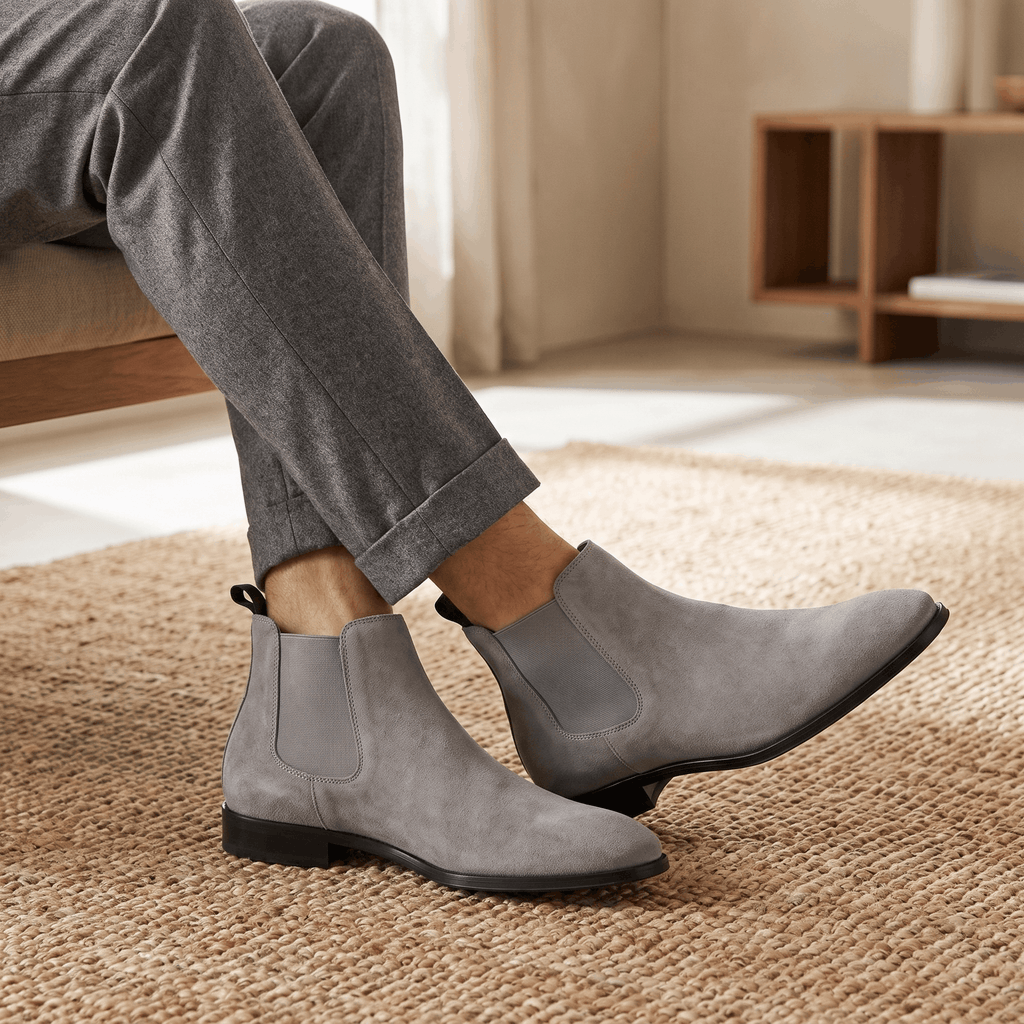 Clinton Chelsea Boots – Elastic Panel Cushioned Pull-Tab Ankle Boots