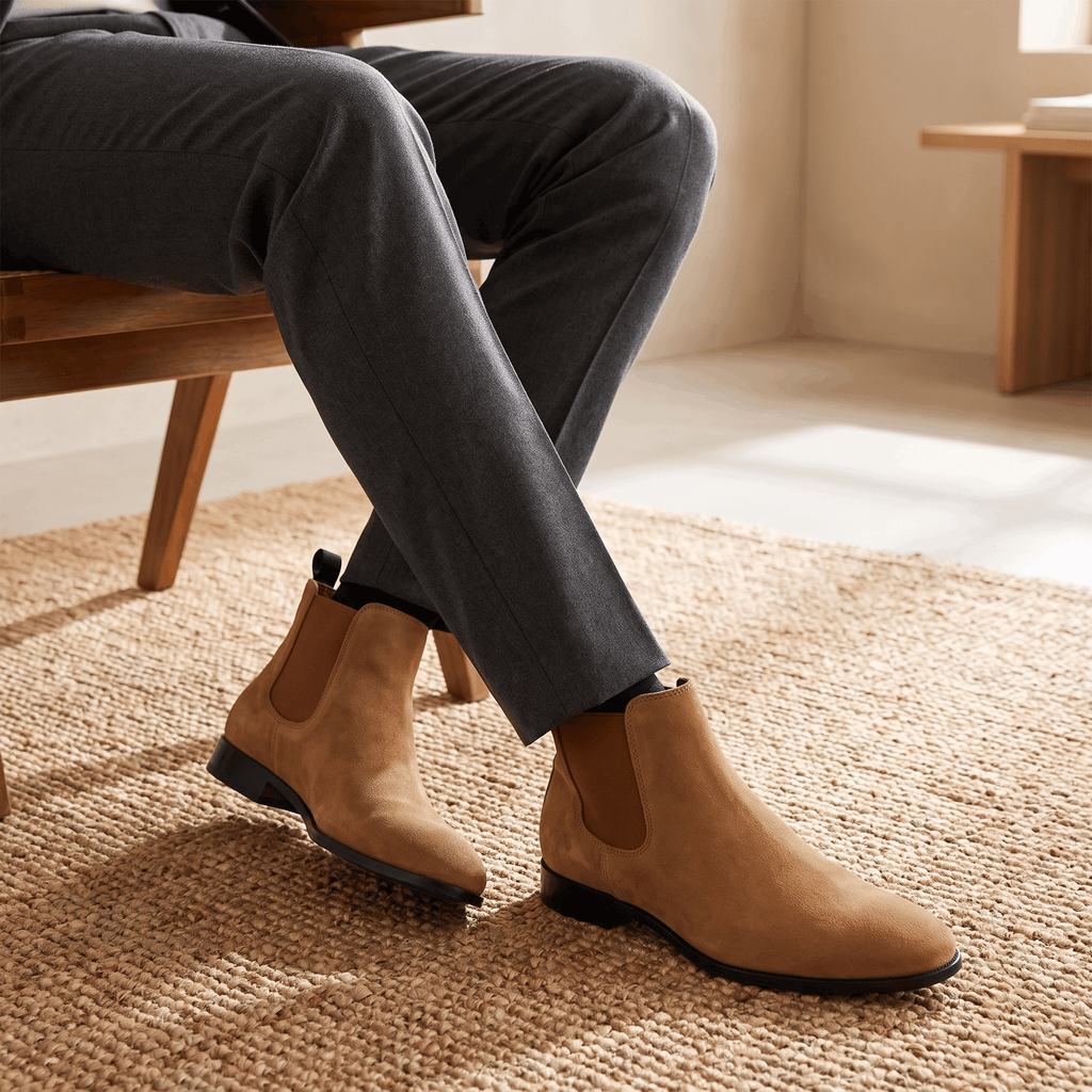 Clinton Chelsea Boots – Elastic Panel Cushioned Pull-Tab Ankle Boots