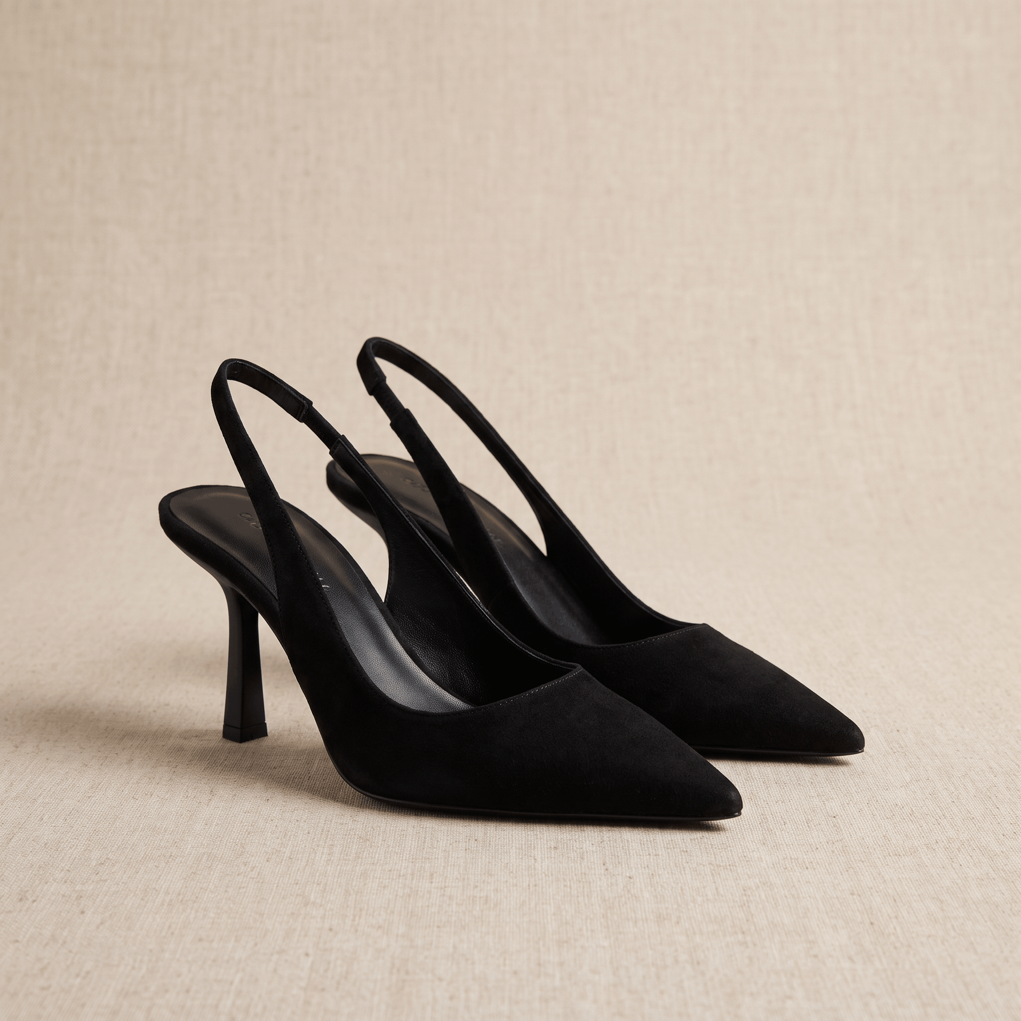 Neve Slingback Heels – Pointed-Toe Stiletto Arch-Support Pumps