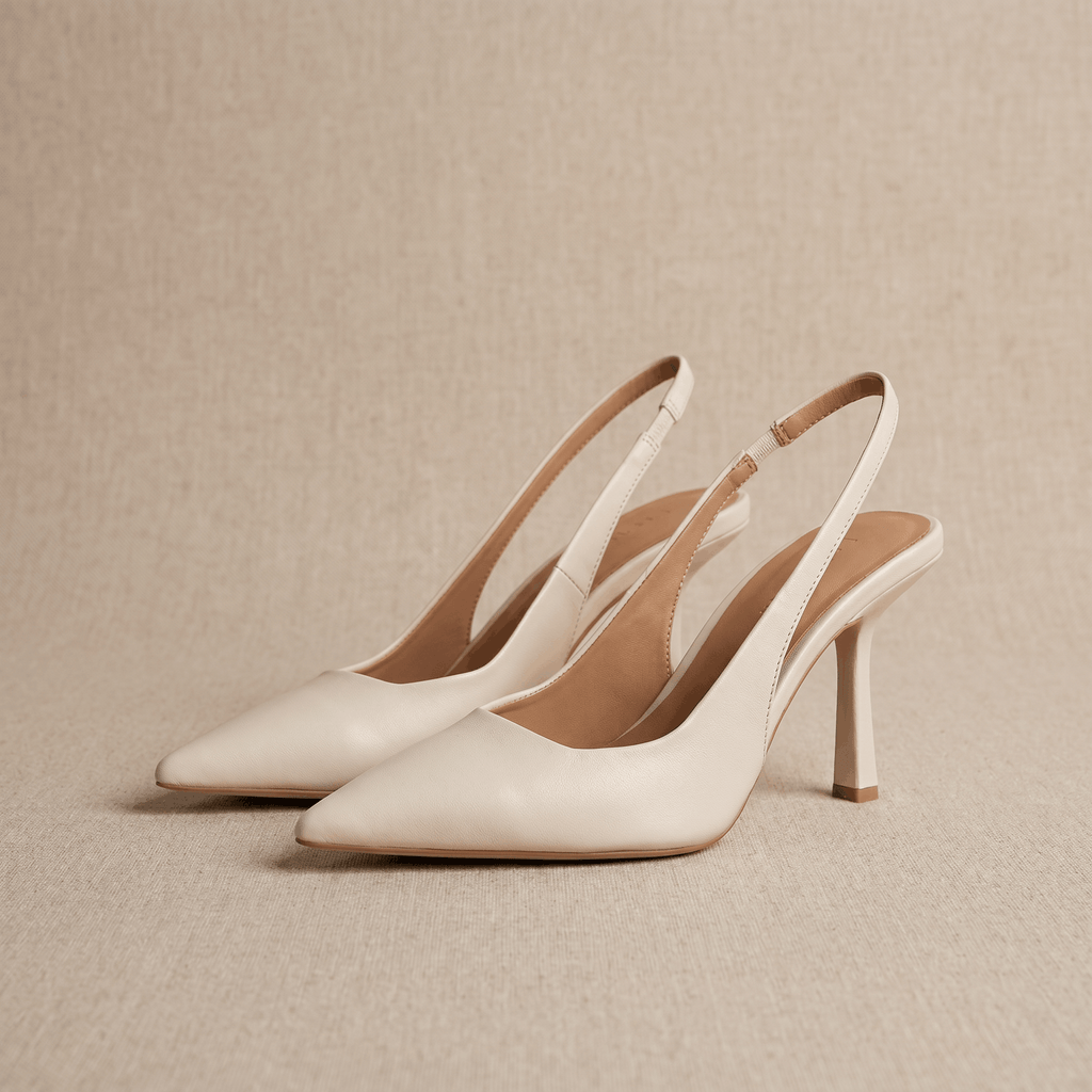 Neve Slingback Heels – Pointed-Toe Stiletto Arch-Support Pumps