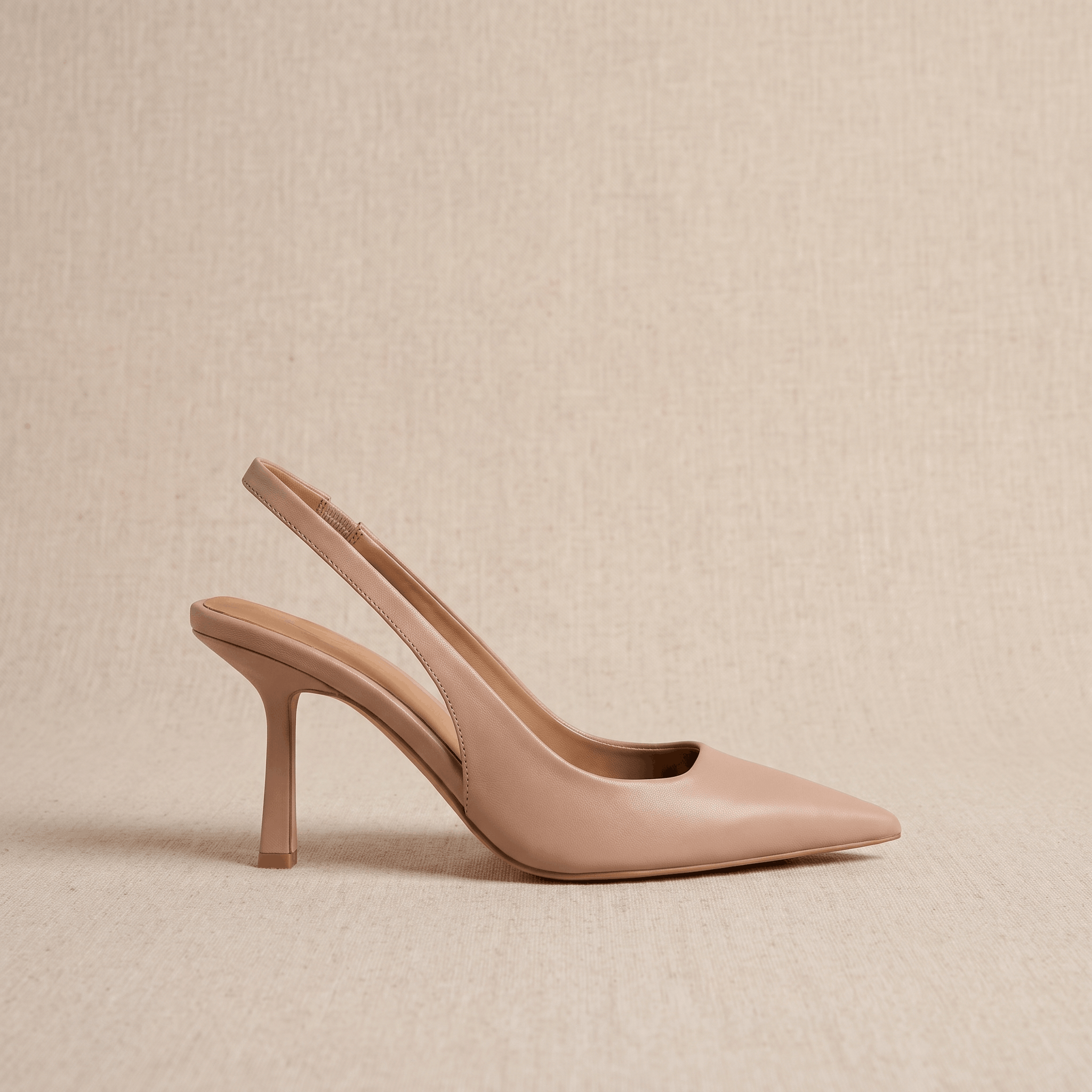 Neve Slingback Heels – Pointed-Toe Stiletto Arch-Support Pumps