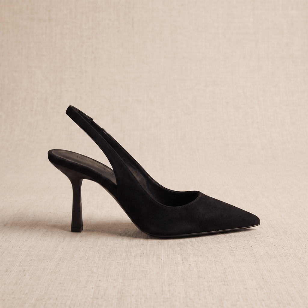 Neve Slingback Heels – Pointed-Toe Stiletto Arch-Support Pumps