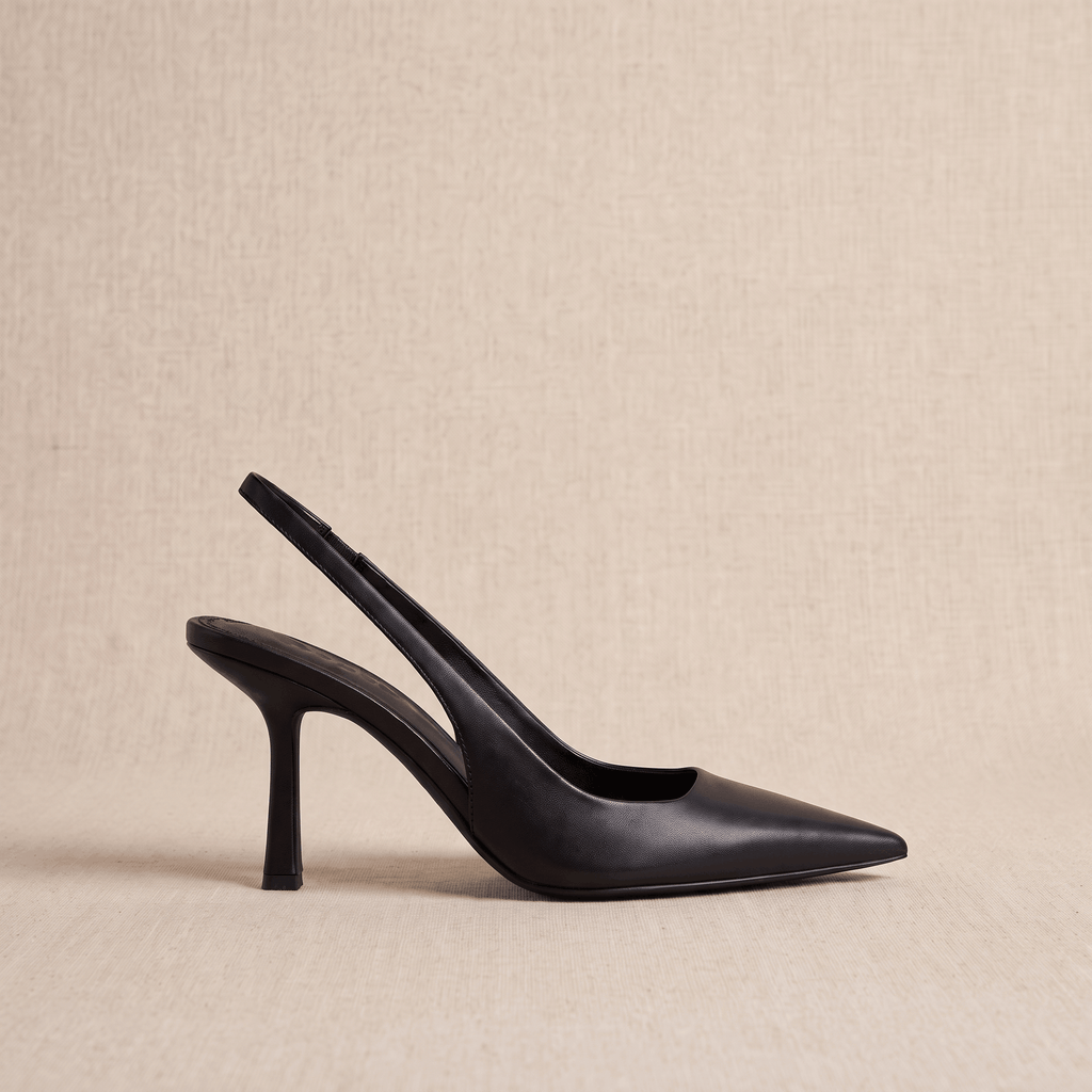 Neve Slingback Heels – Pointed-Toe Stiletto Arch-Support Pumps