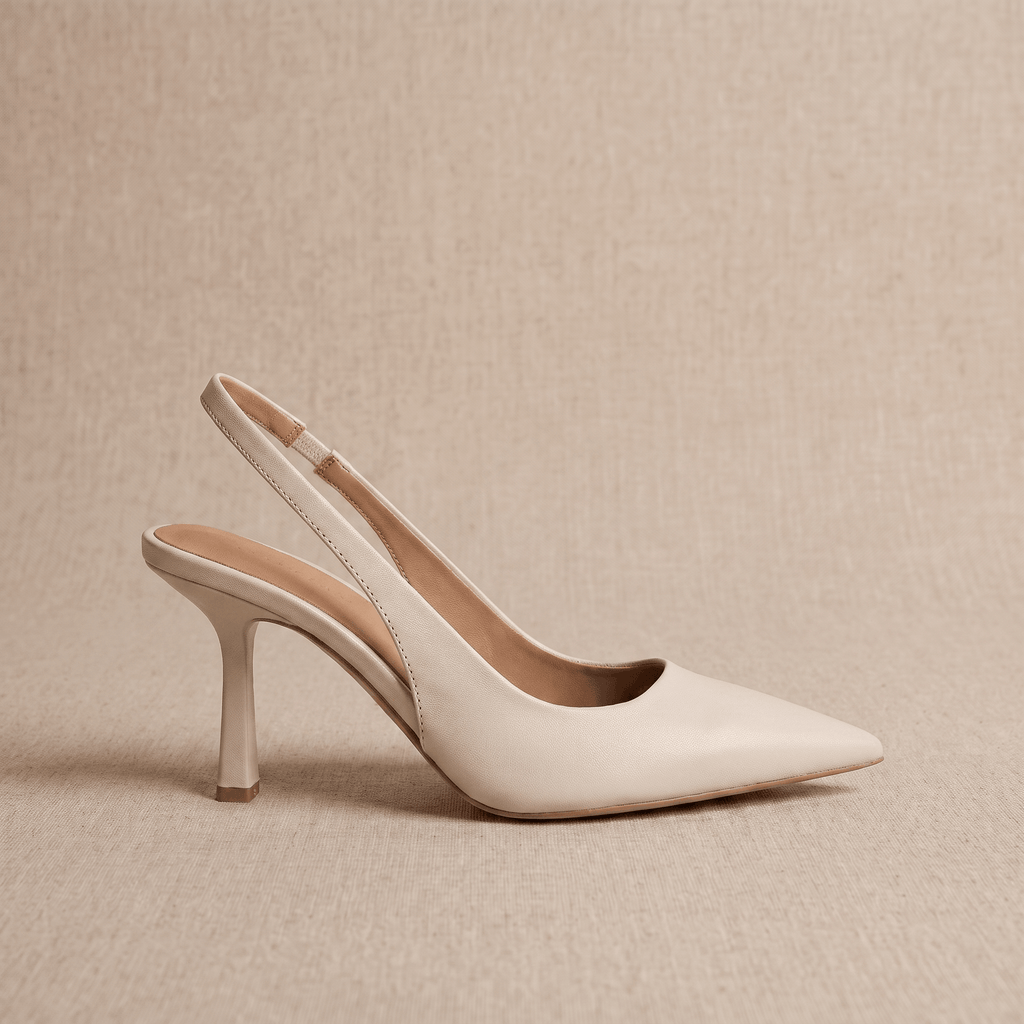 Neve Slingback Heels – Pointed-Toe Stiletto Arch-Support Pumps