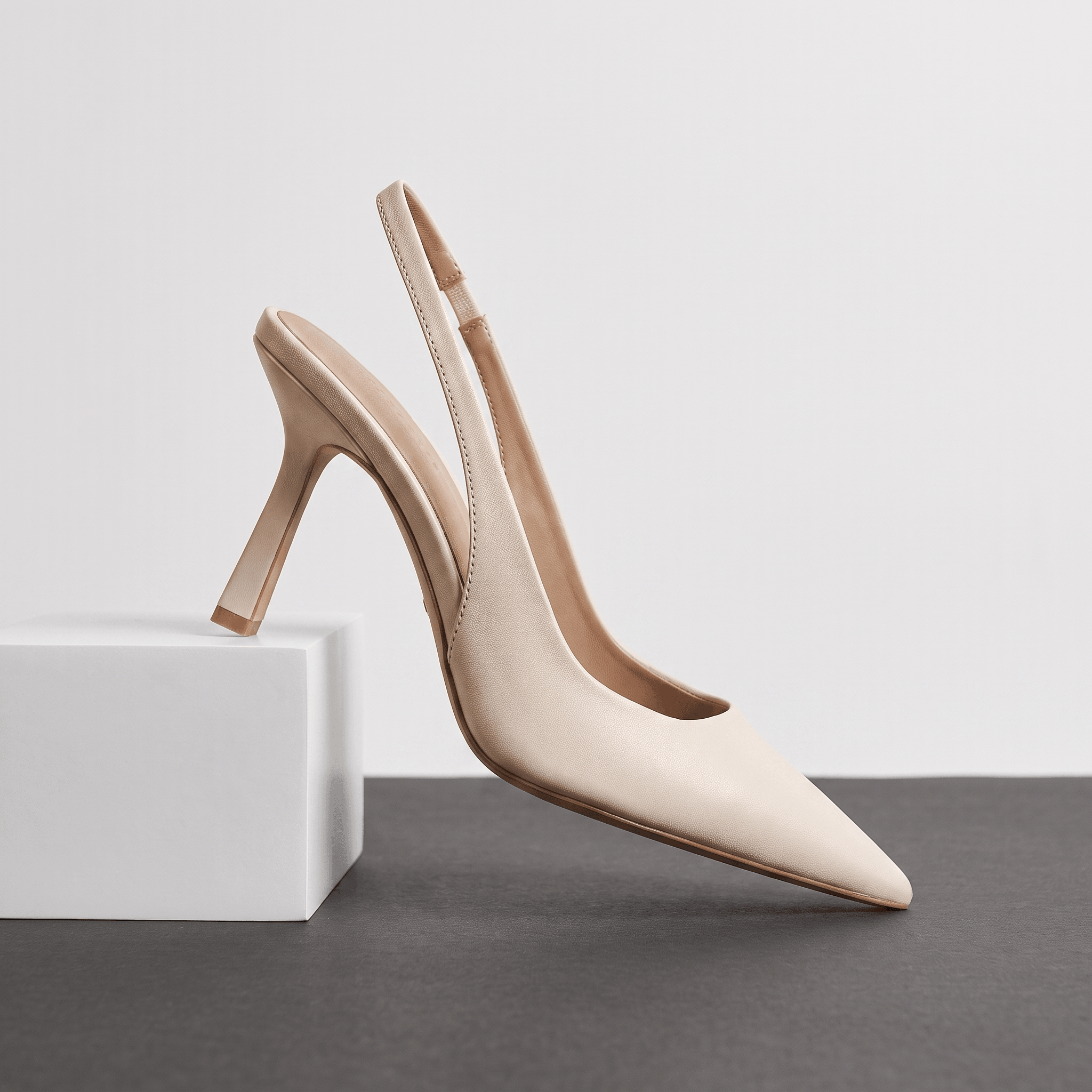 Neve Slingback Heels – Pointed-Toe Stiletto Arch-Support Pumps