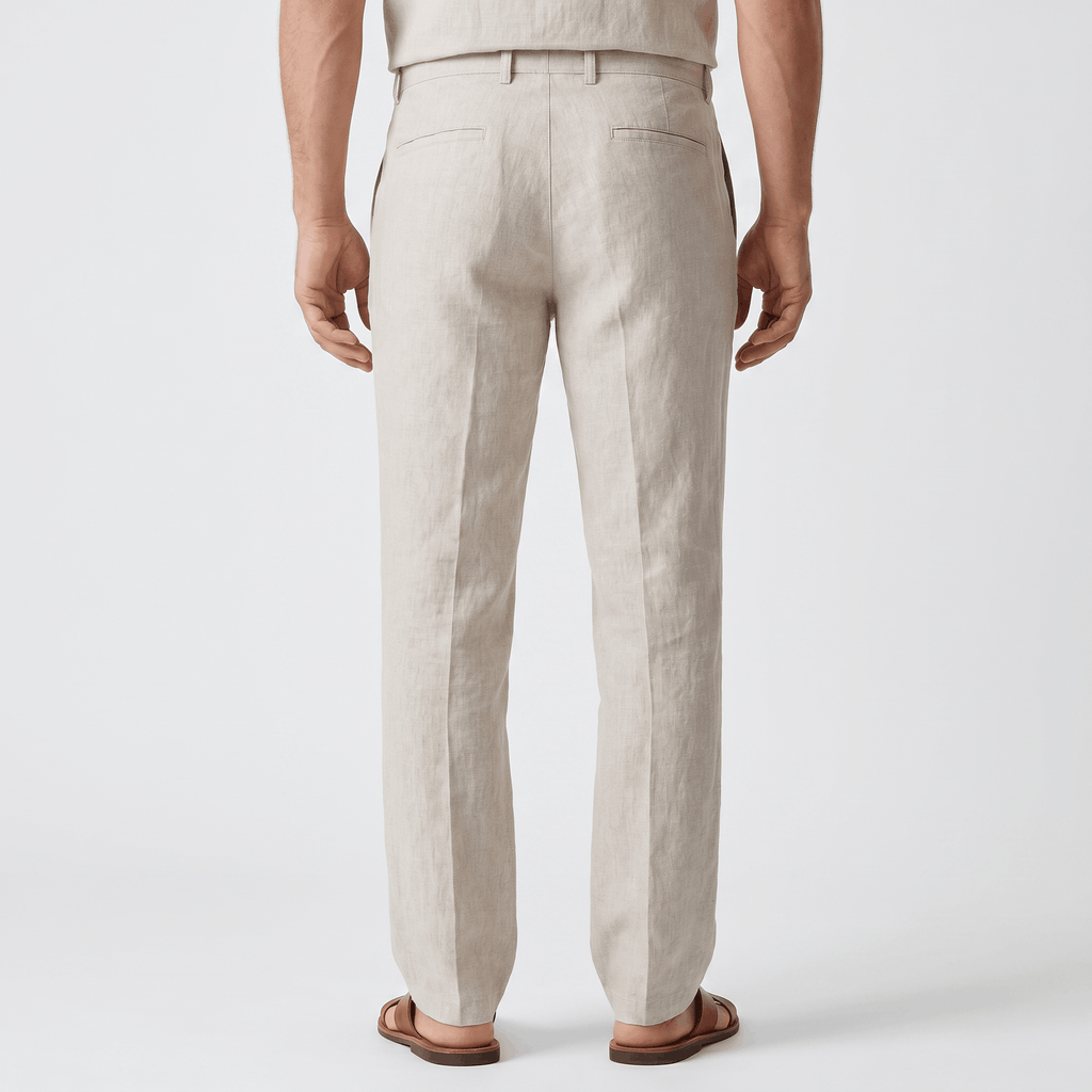 Gavin Linen Straight-Leg Pants – Relaxed Everyday Trousers